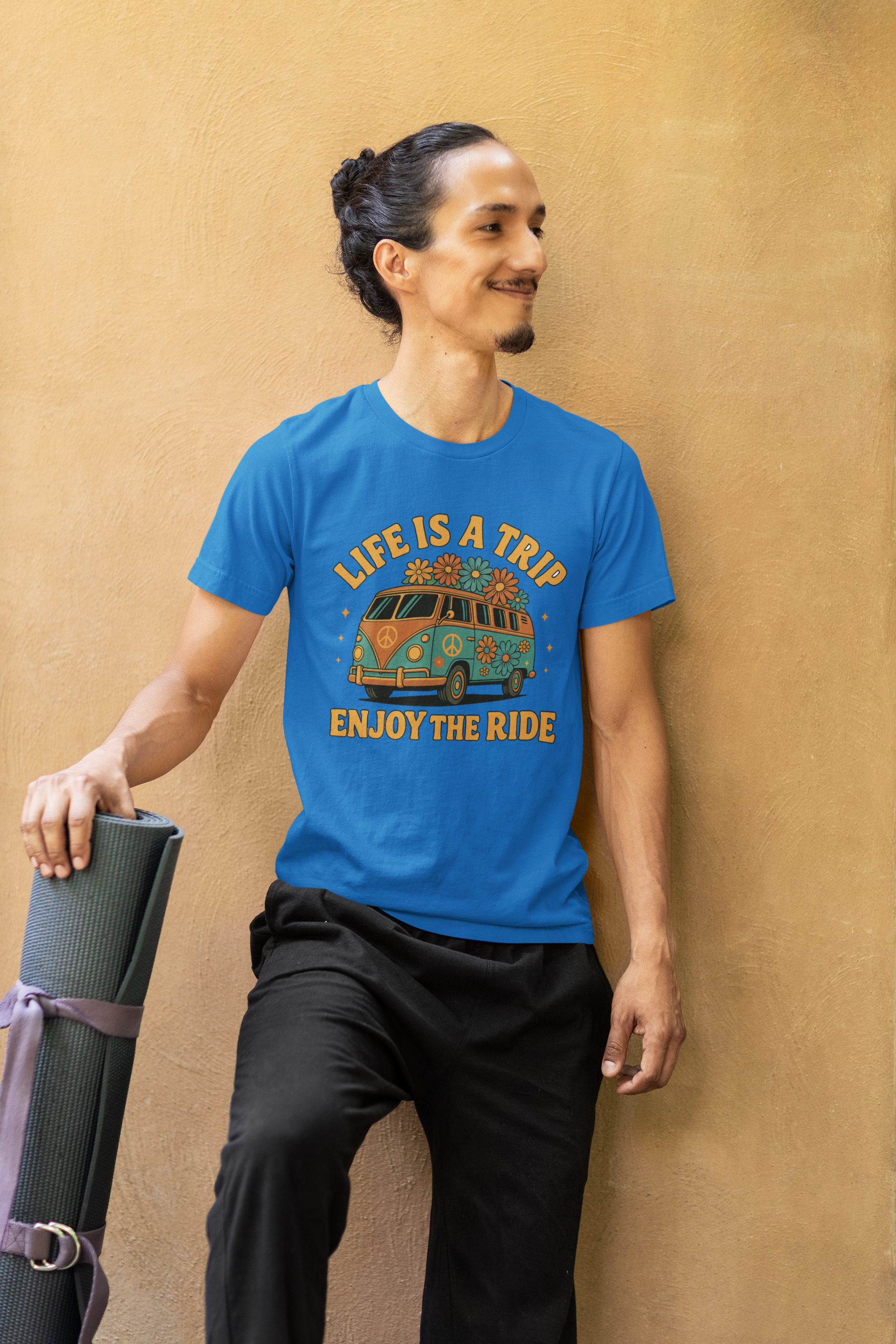 Retro Peace Van T-Shirt - "Life is a Trip, Enjoy the Ride"