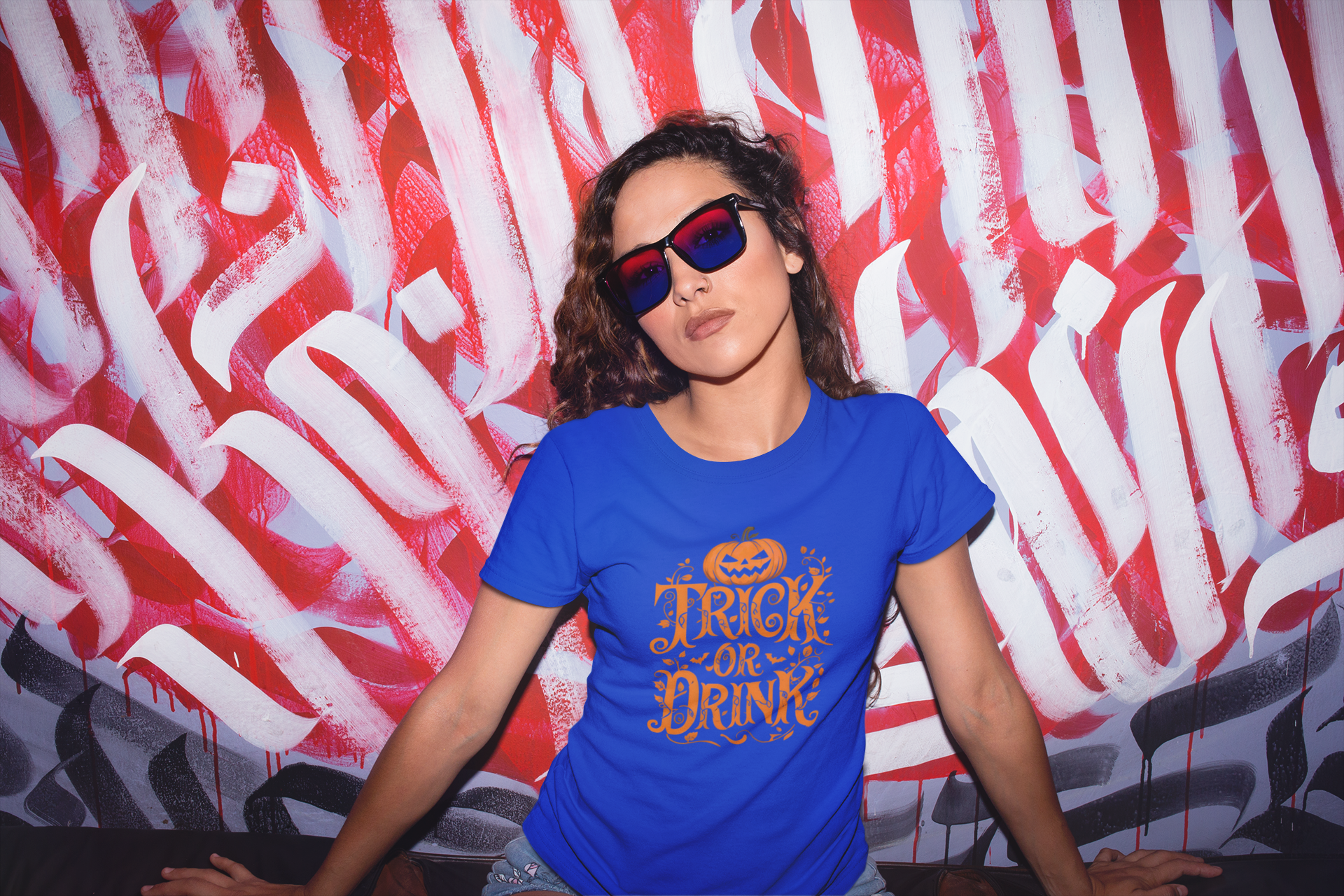Halloween Trick or Drink Tee, Unisex Party Shirt, Fall Festival Apparel, Spooky Season Clothing, Autumn Celebration Top
