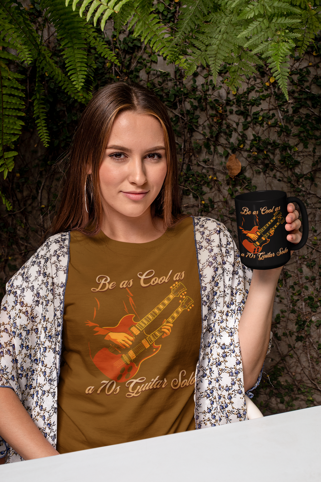 Retro Guitar Solo Tee - 'Be as Cool as a 70s Guitar Solo' Unisex Jersey Short Sleeve