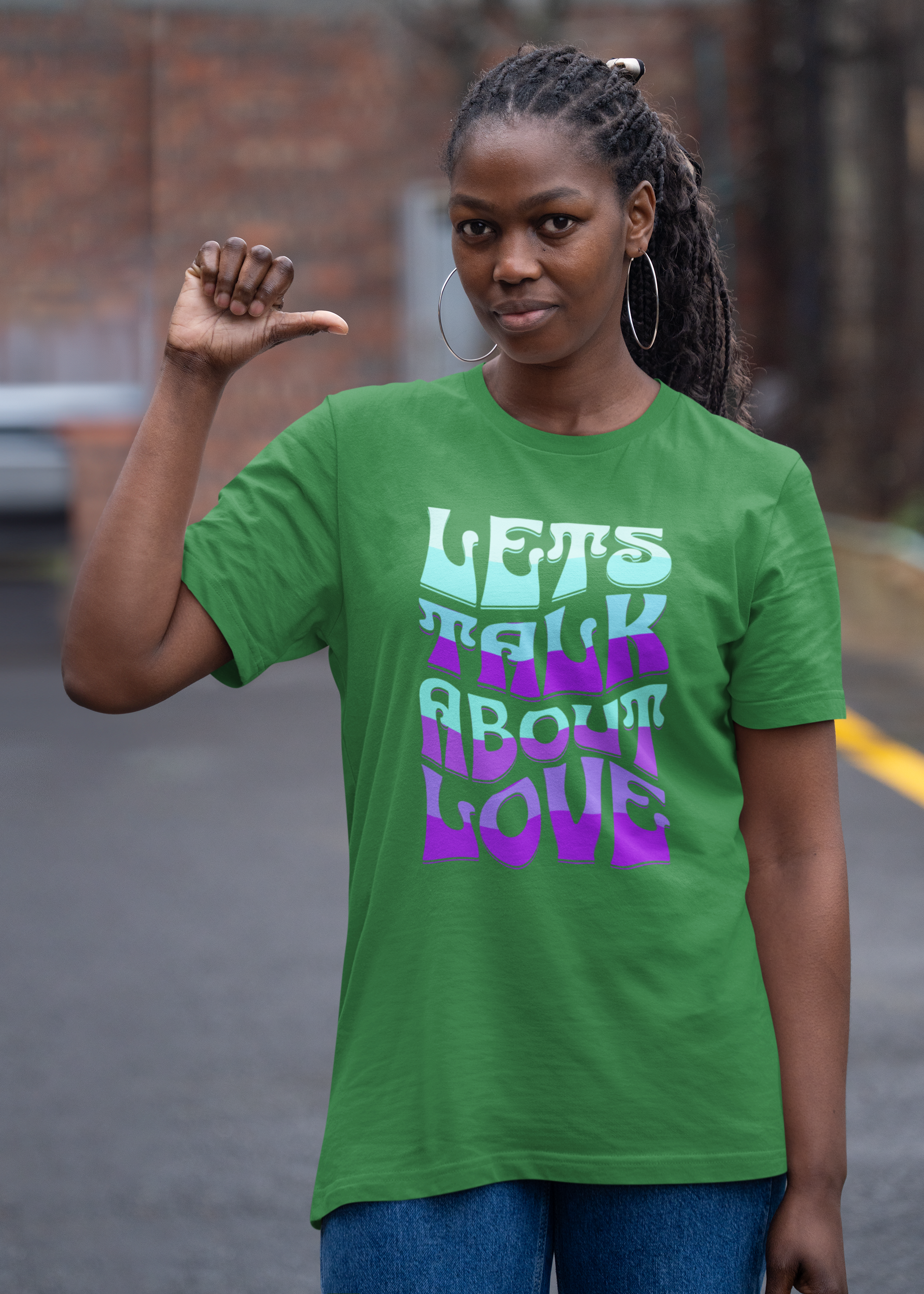 Let's Talk About Love Tee - Unisex Jersey Short Sleeve Shirt