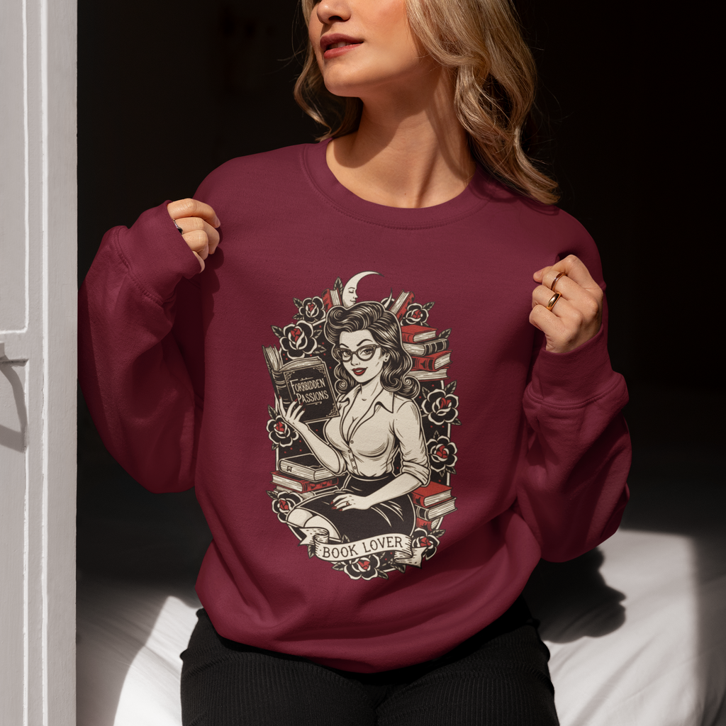Book Lover Crewneck Sweatshirt - Cozy Literary Apparel