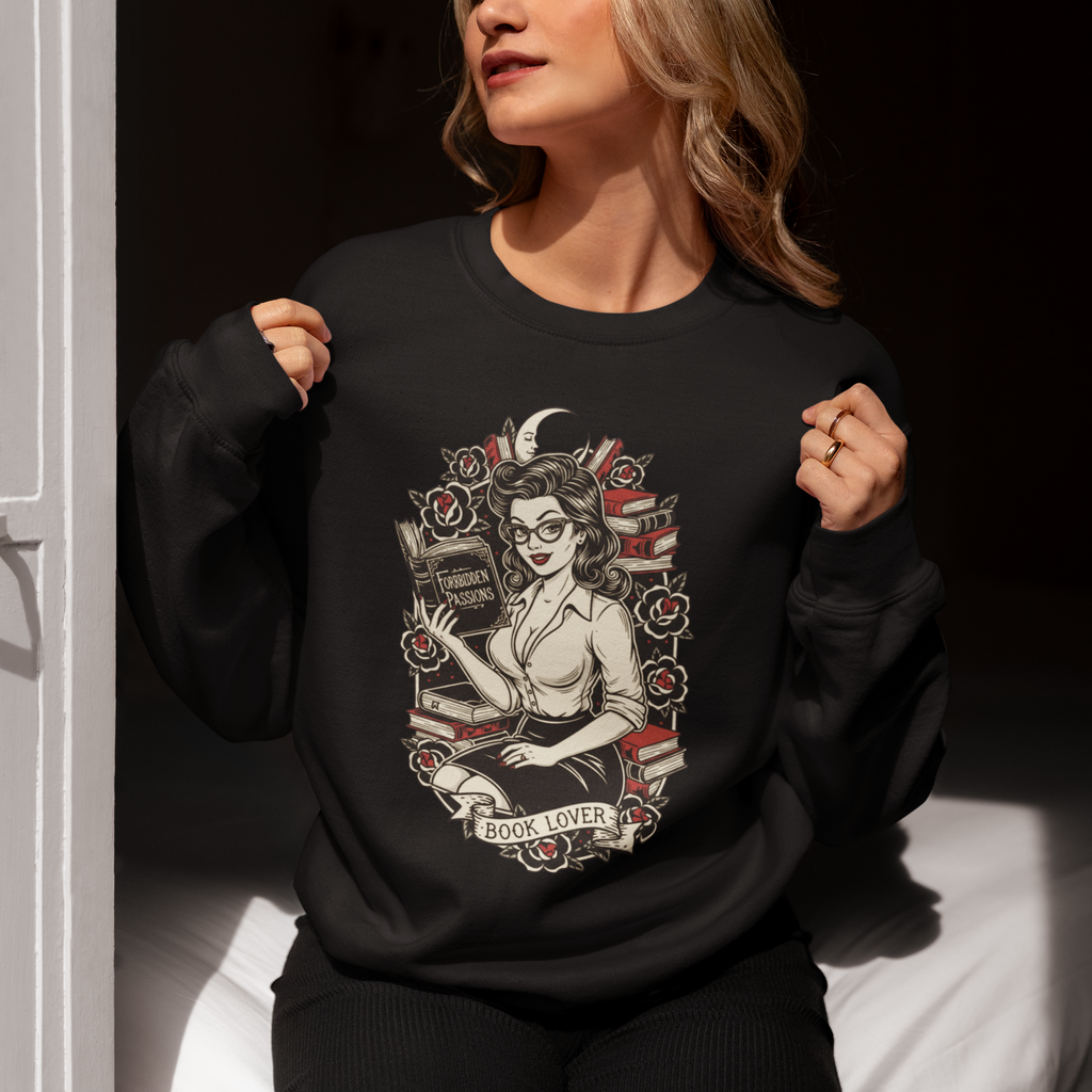 Book Lover Crewneck Sweatshirt - Cozy Literary Apparel