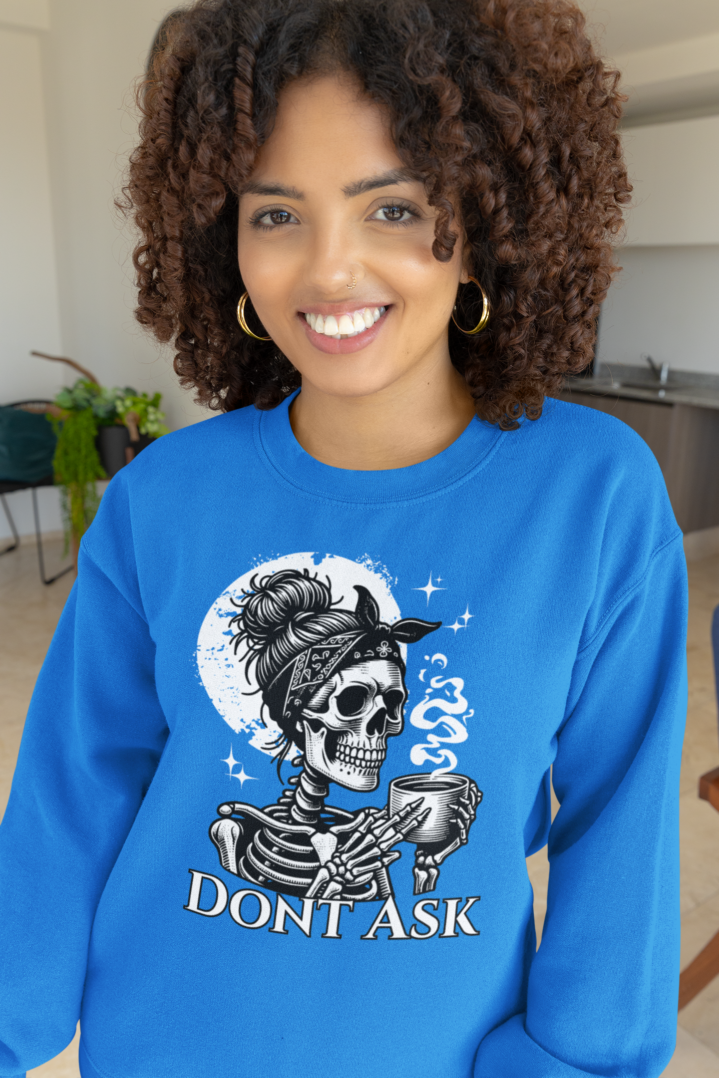 Skull Tea 'Don't Ask' Crewneck Sweatshirt