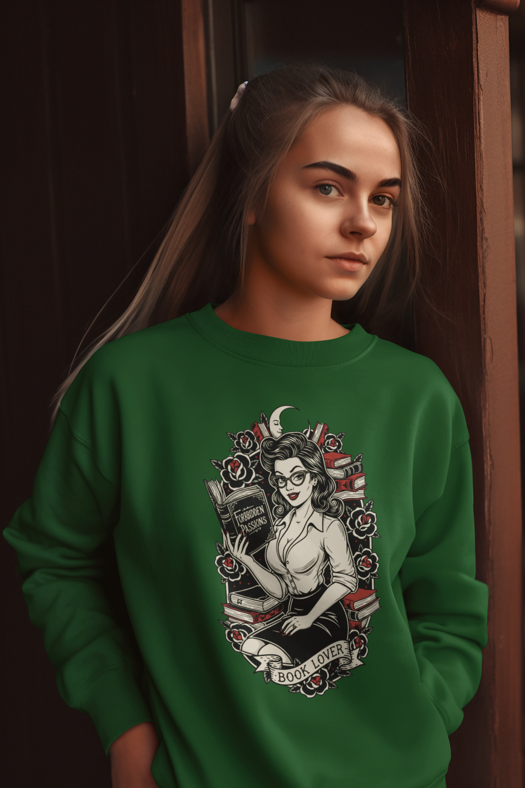 Book Lover Crewneck Sweatshirt - Cozy Literary Apparel