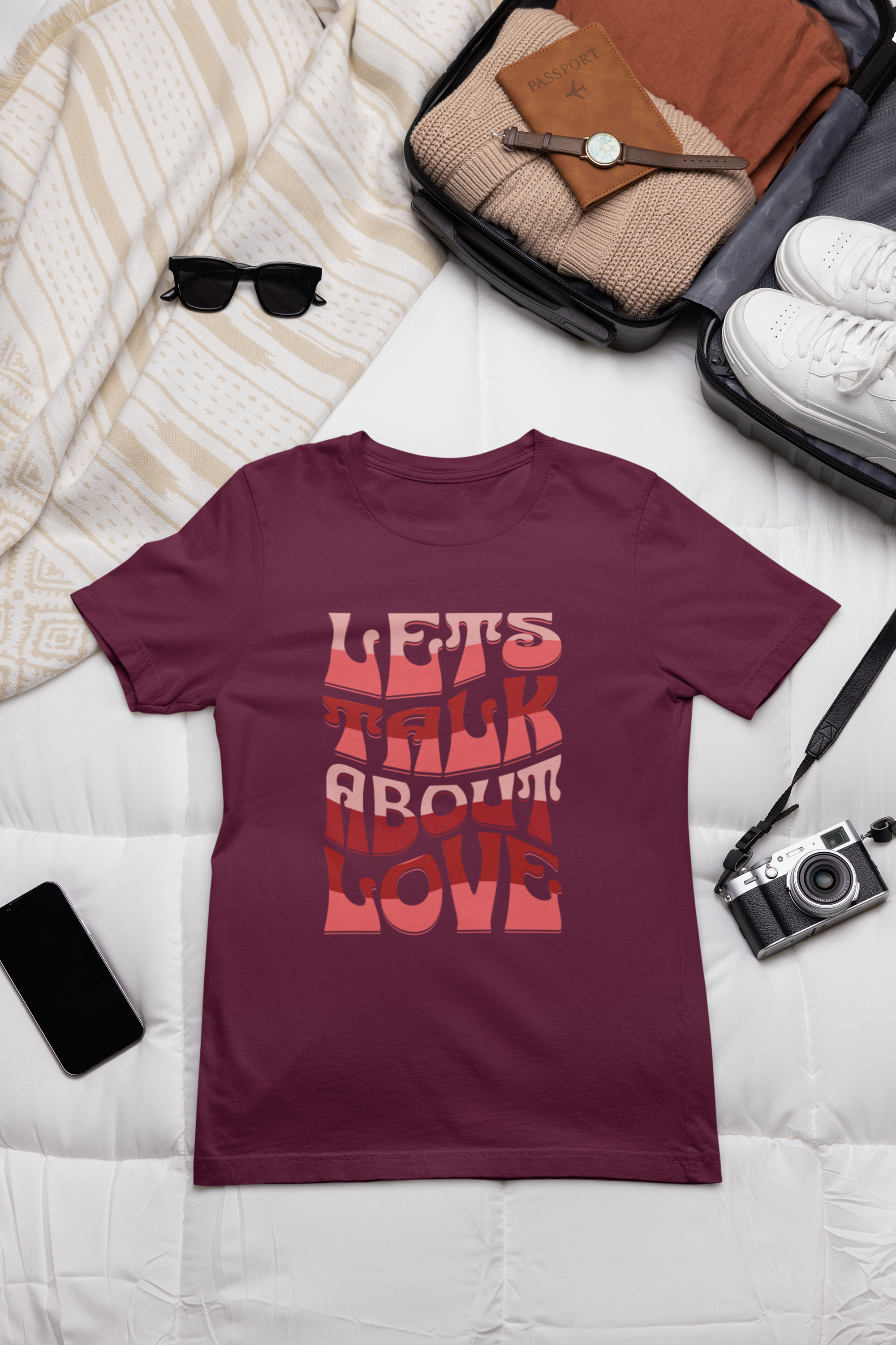 Unisex Love Message Tee - Let's Talk About Love