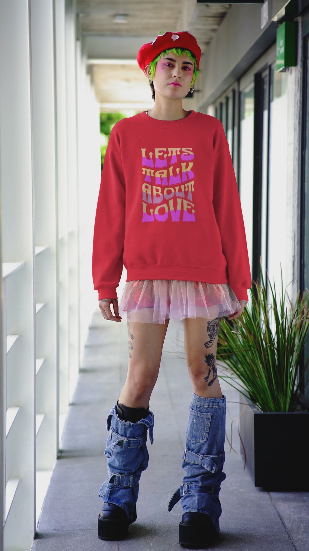 Let's Talk About Love Crewneck Sweatshirt