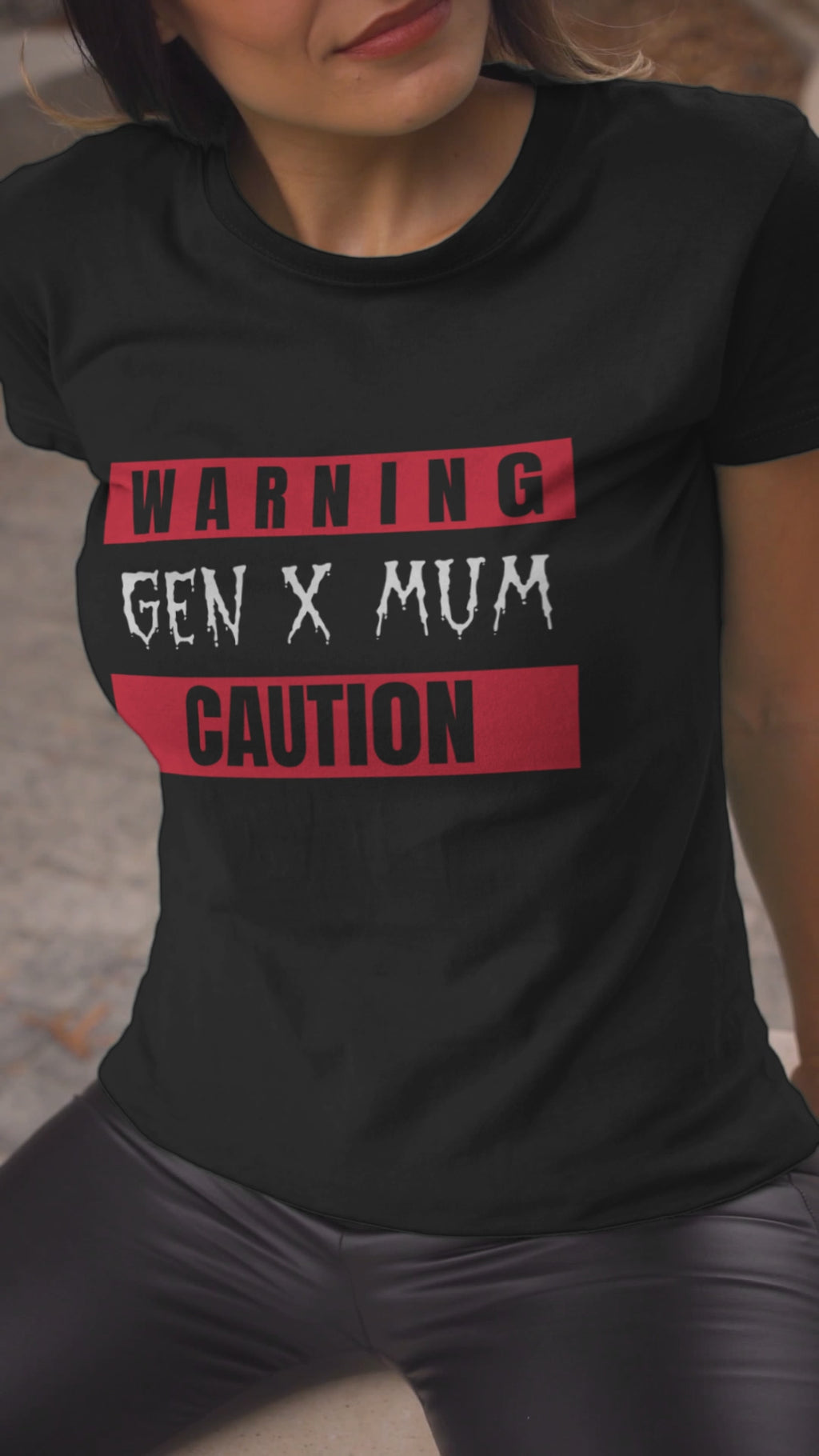 Gen X Mum Warning Tee, Funny Gift for Mothers, Casual Wear, Mother's Day, Birthday, Parent Humor Shirt