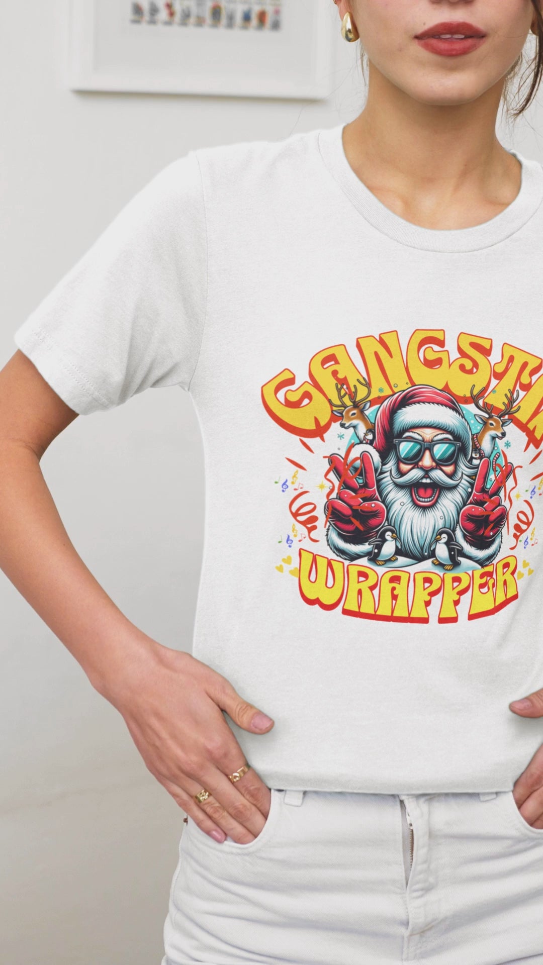 Gangsta Wrapper Tee for Holiday Cheer