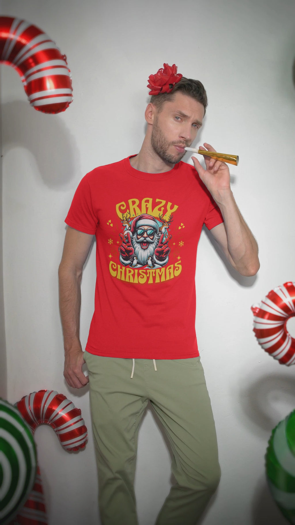 Crazy Christmas Unisex Tee