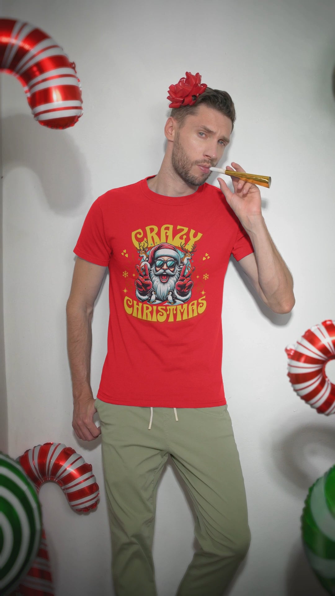 Crazy Christmas Unisex Tee