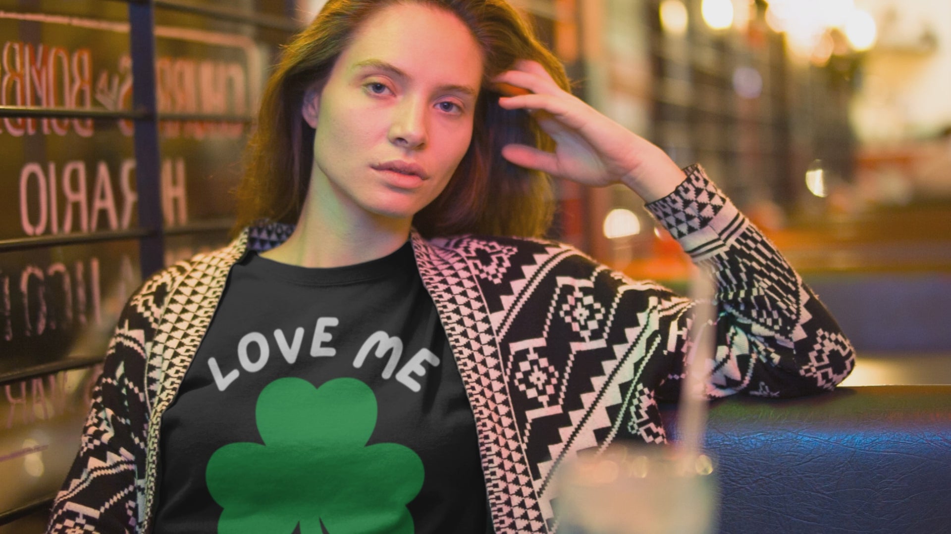 St. Patrick's Day Shamrock Tee, Unisex Tee, Casual Wear, Patriotic, Green Print