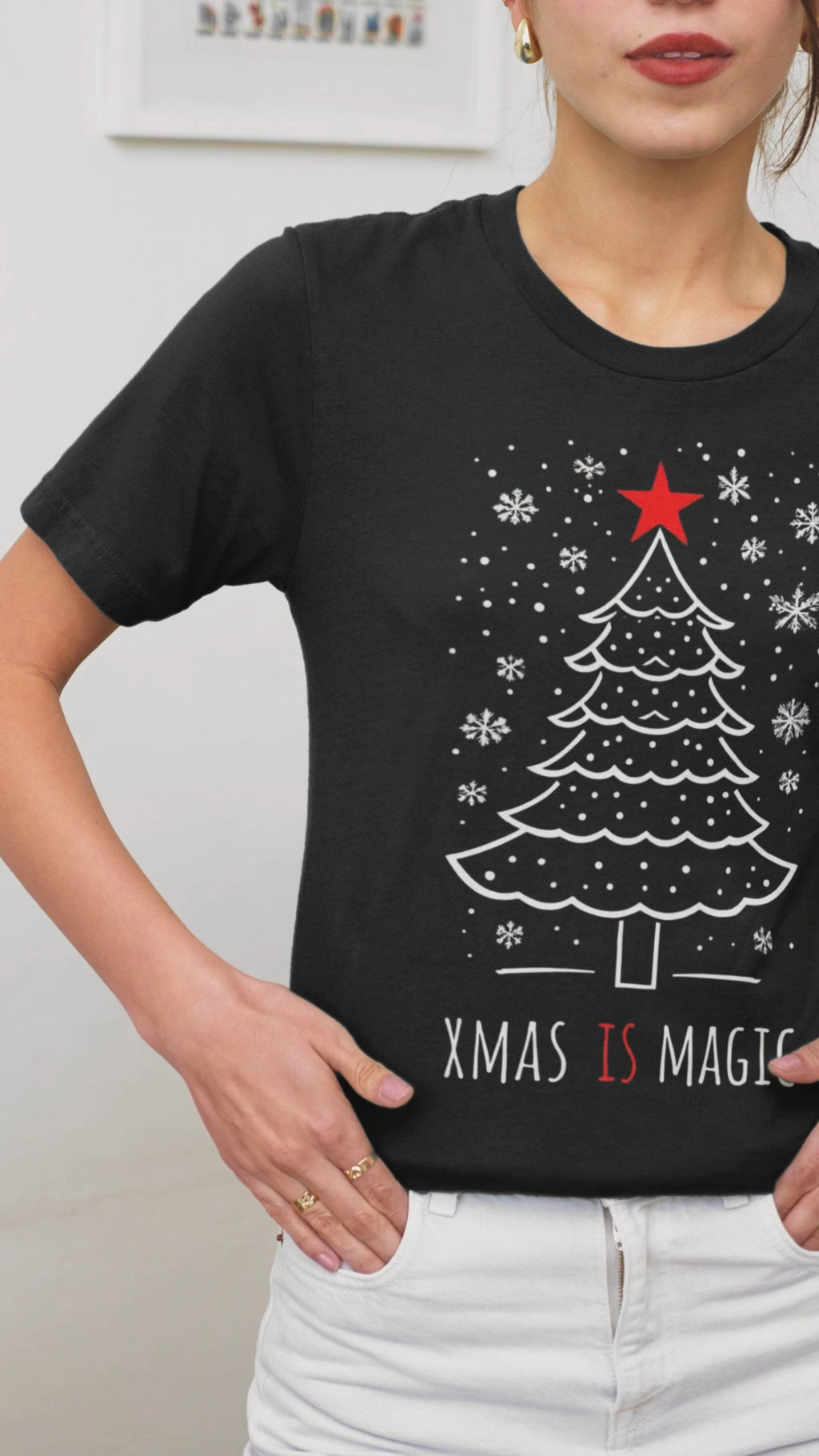 Xmas Is Magic T-Shirt — Festive Christmas Tree Holiday Tee