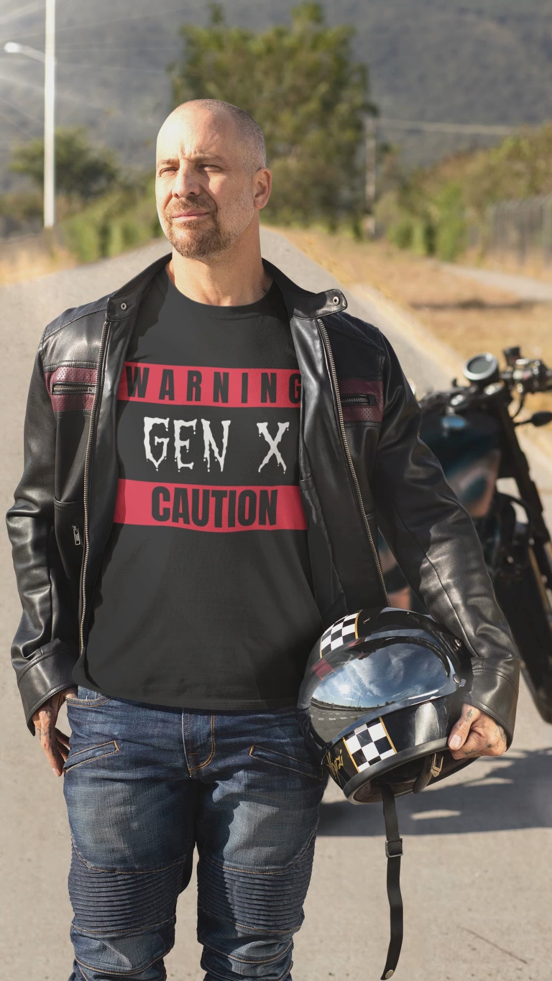 Warning Gen X Caution Tee, Unisex Jersey Tee, Vintage Style T-Shirt, Nostalgic Apparel, Gift for Gen Xers, Funny Gen X Shirt