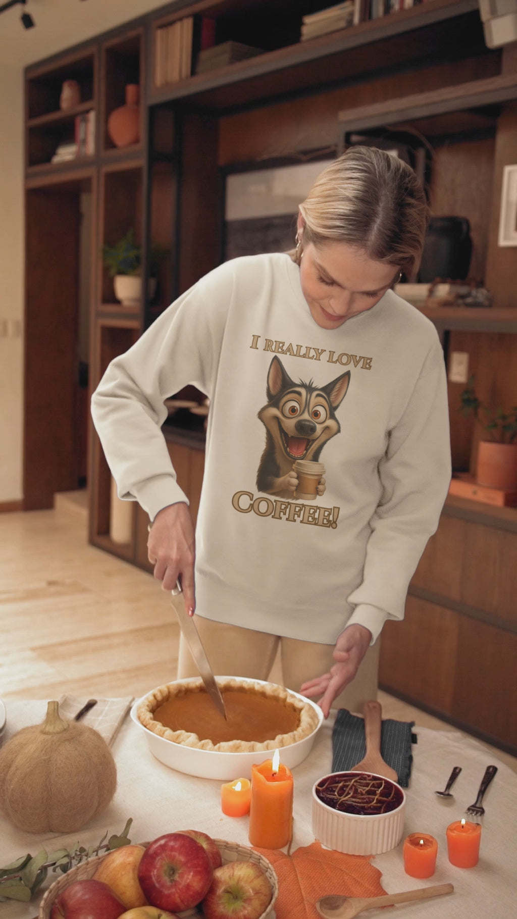 Funny Dog Coffee Sweatshirt