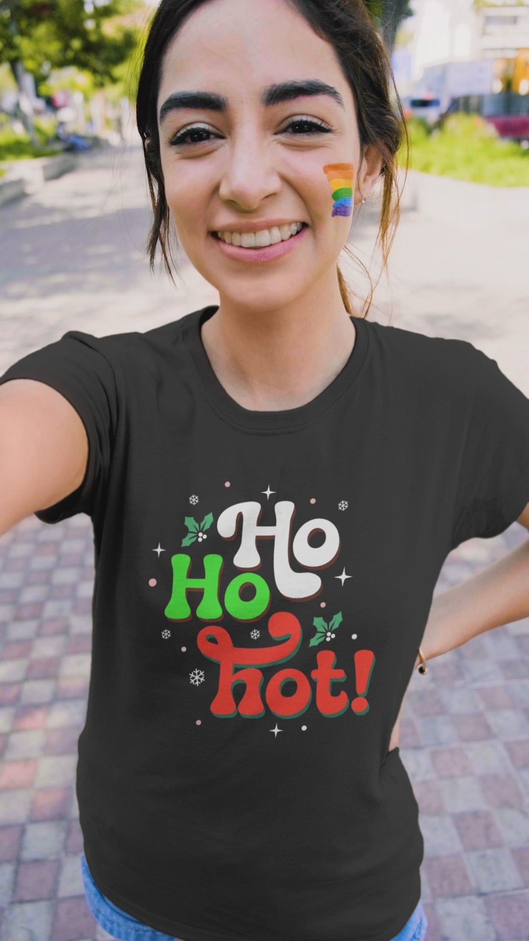 Ho Ho Hot! Christmas Graphic Tee — Funny Holiday T-Shirt