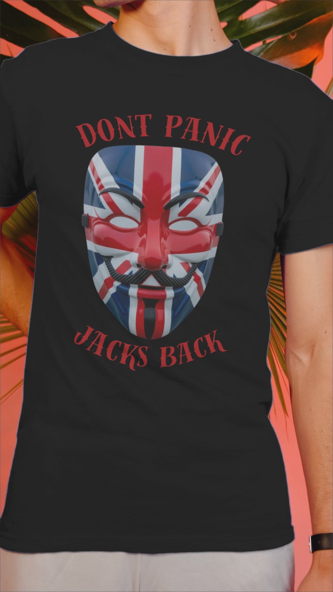 Union Jack Themed Tee: Don't Panic, Jacks Back, British Pride Shirt, Unisex Graphic Tee, Casual Wear, Gift for England Fans