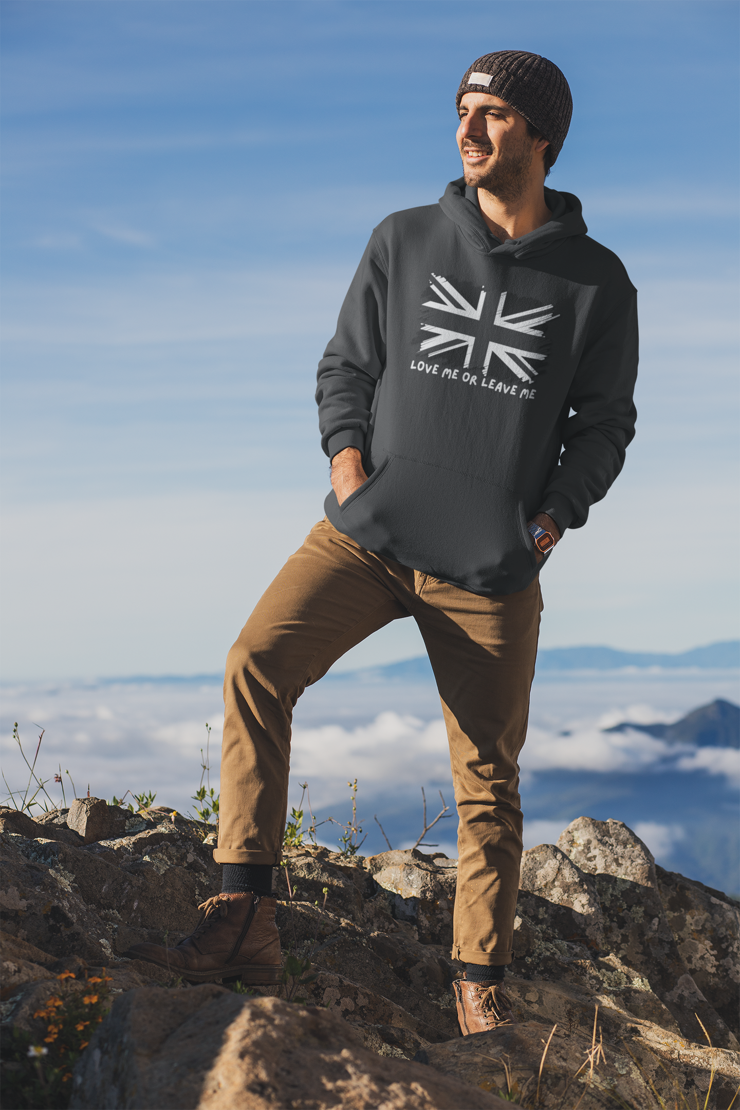 Unisex College Hoodie with British Flag Design, Casual Wear, Gifts for Students, College Life Essentials, Hooded Sweatshirt, [...]