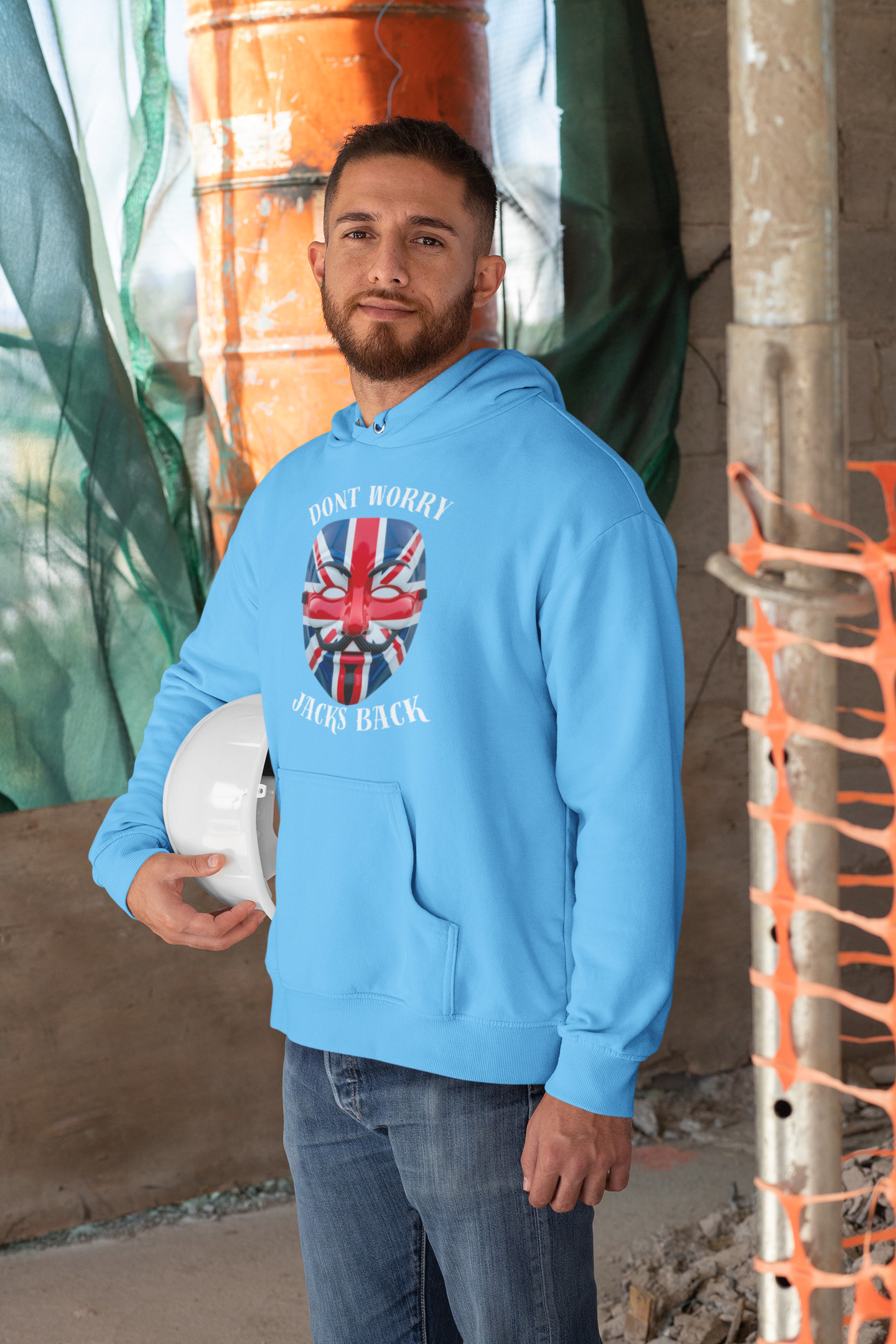 Stylish Unisex College Hoodie - Don't Worry, Jack's Back Design, Cozy Sweatshirt, Perfect Gift for Students, Casual Wear, College [...]