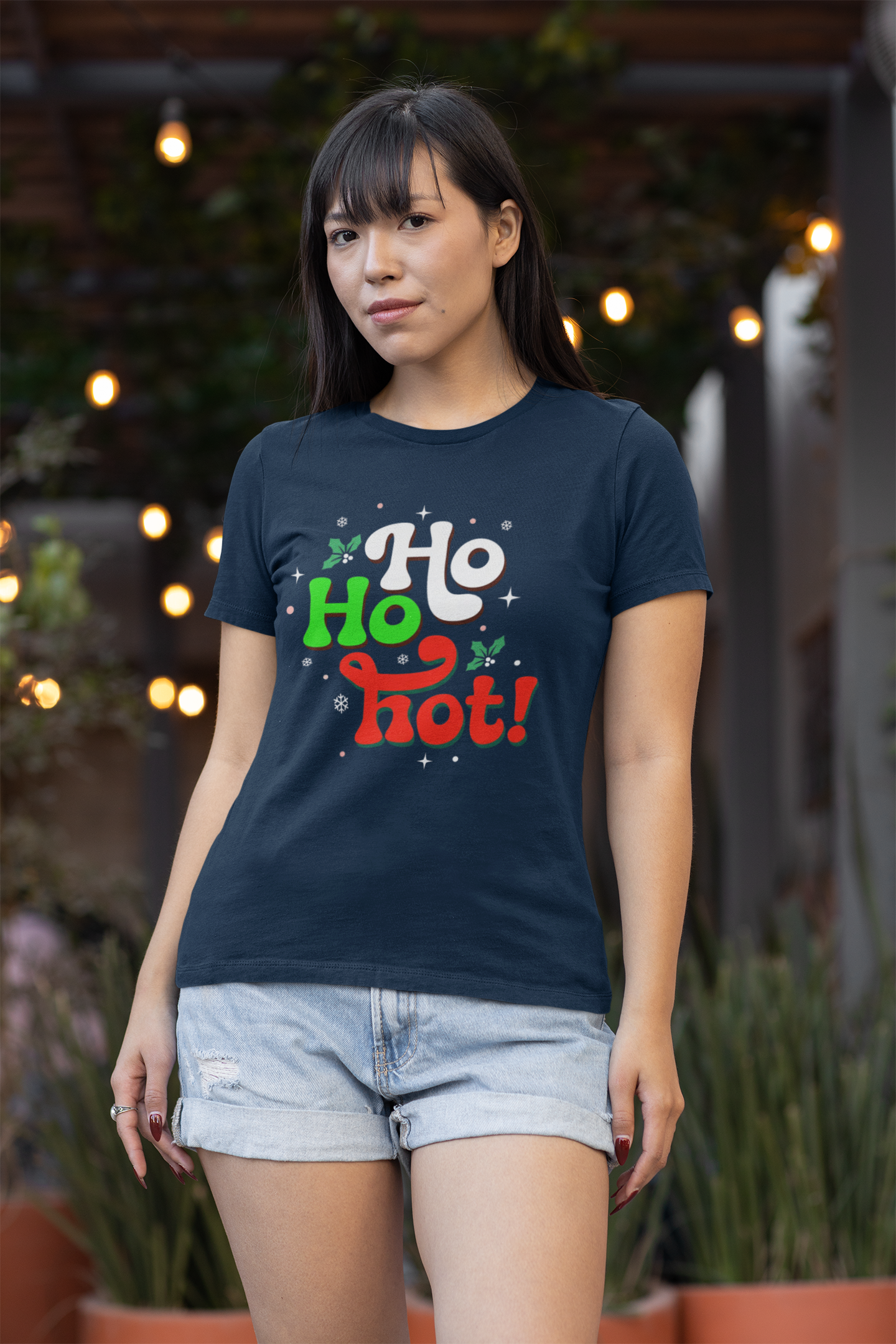 Ho Ho Hot! Christmas Graphic Tee — Funny Holiday T-Shirt