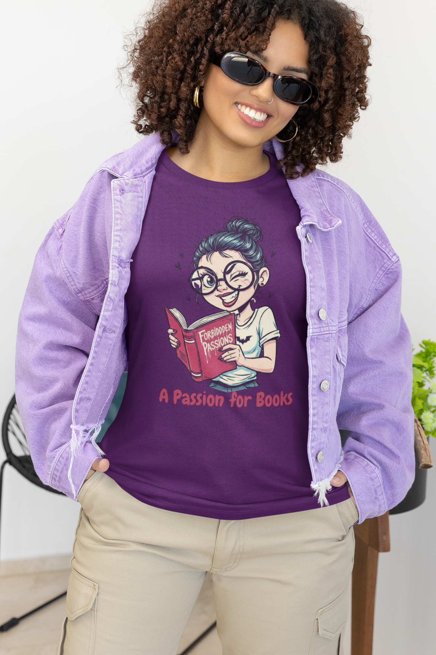 Book Lover's Unisex Tee - "A Passion for Books"
