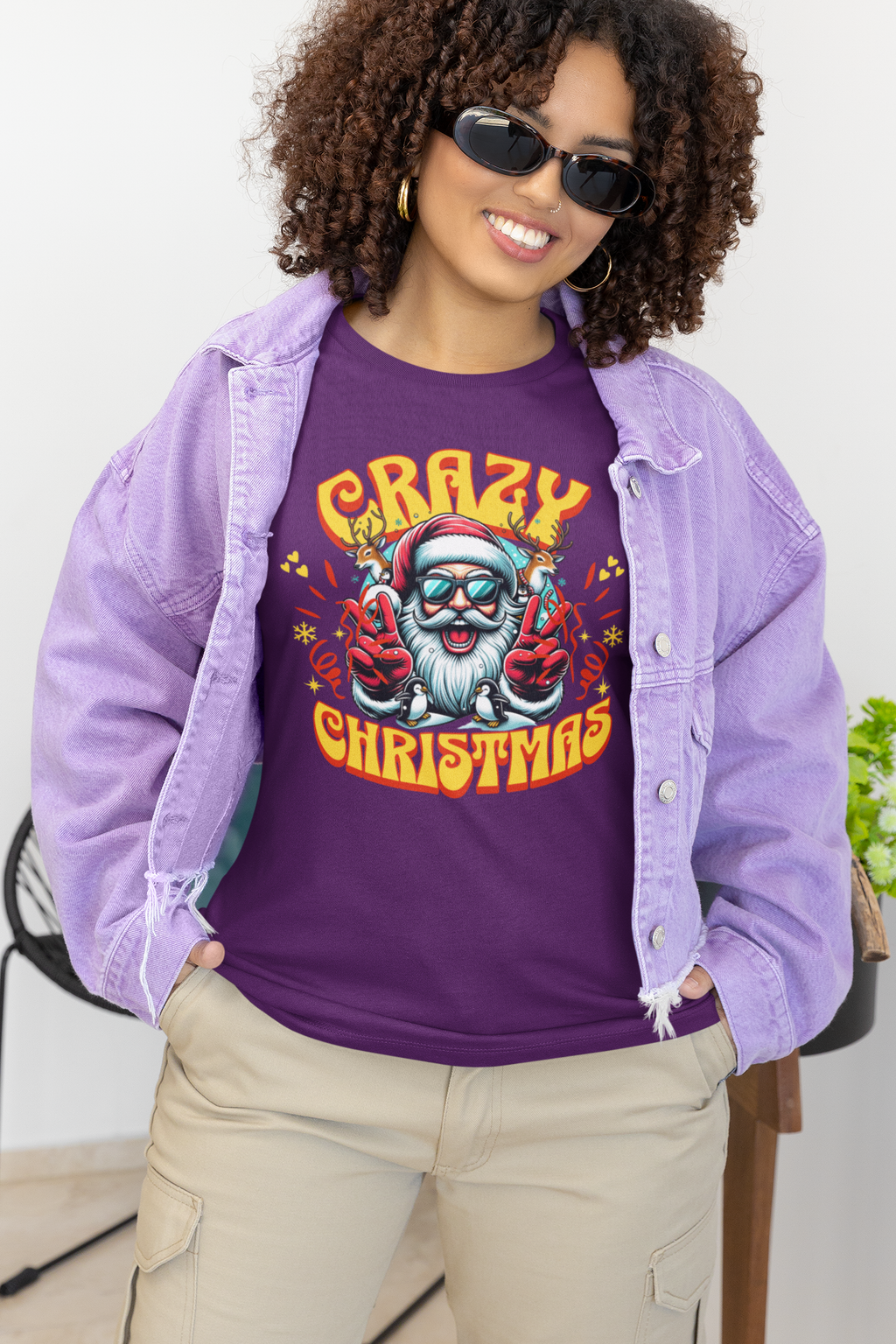 Crazy Christmas Unisex Tee