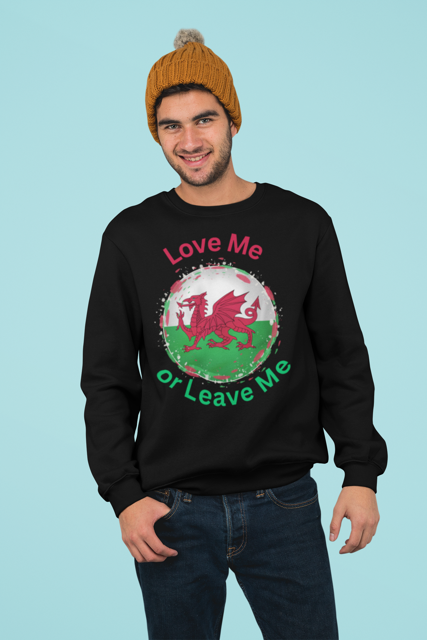 Welsh Spirit Sweatshirt - Love Me or Leave Me, Cozy Unisex Apparel, Perfect for St. David's Day, Gift for Him or Her, Casual Wear, [...]