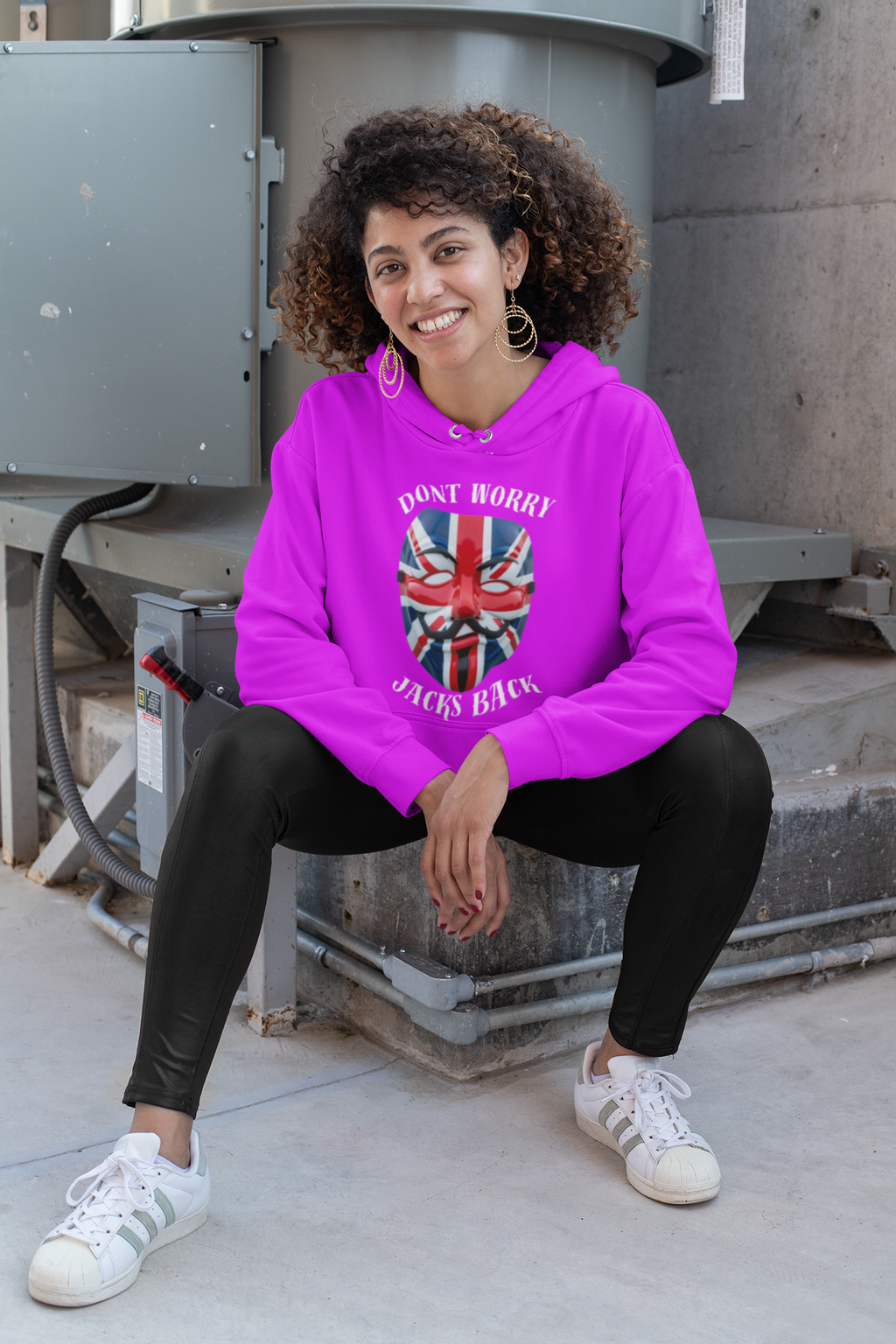 Stylish Unisex College Hoodie - Don't Worry, Jack's Back Design, Cozy Sweatshirt, Perfect Gift for Students, Casual Wear, College [...]