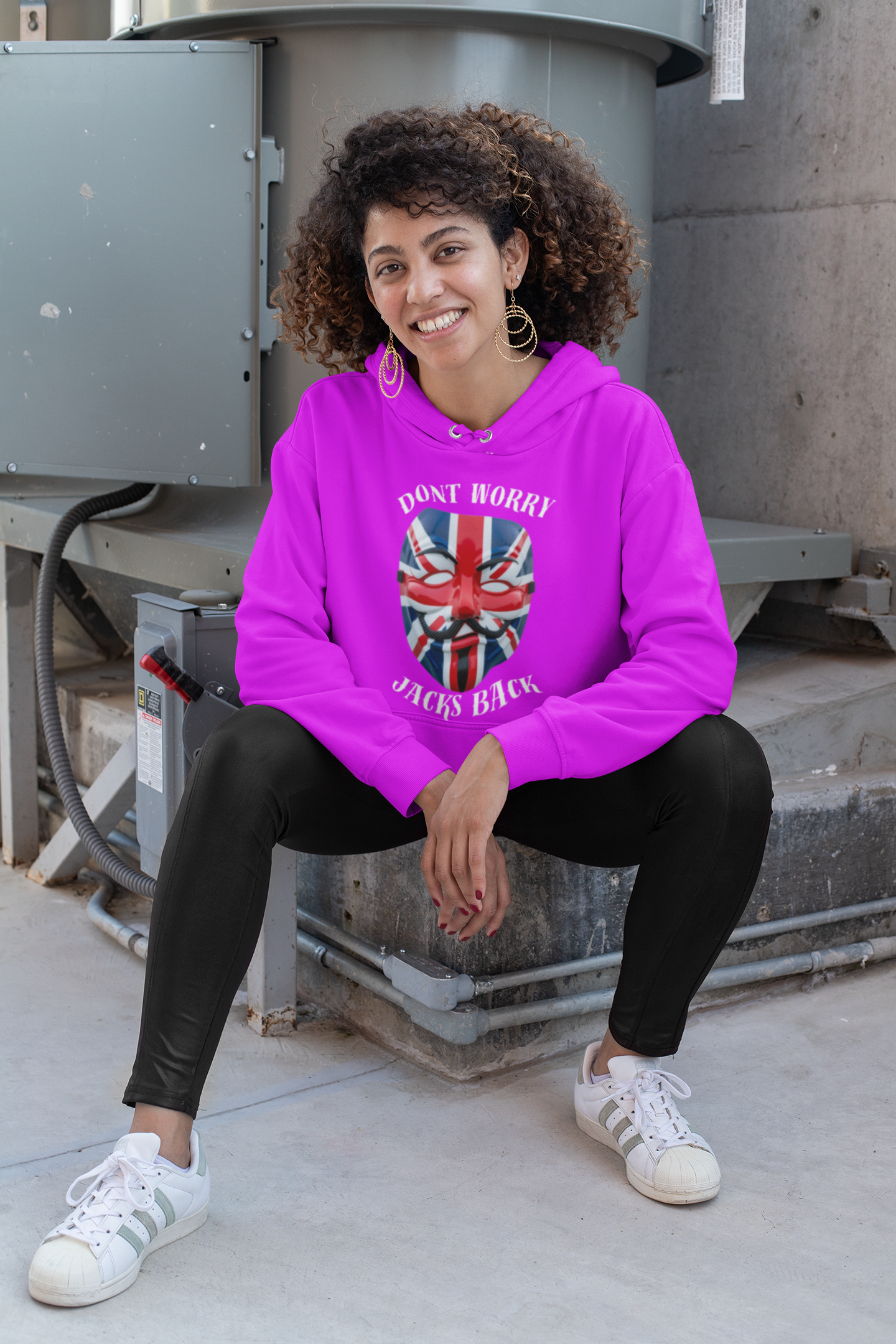 Stylish Unisex College Hoodie - Don't Worry, Jack's Back Design, Cozy Sweatshirt, Perfect Gift for Students, Casual Wear, College [...]