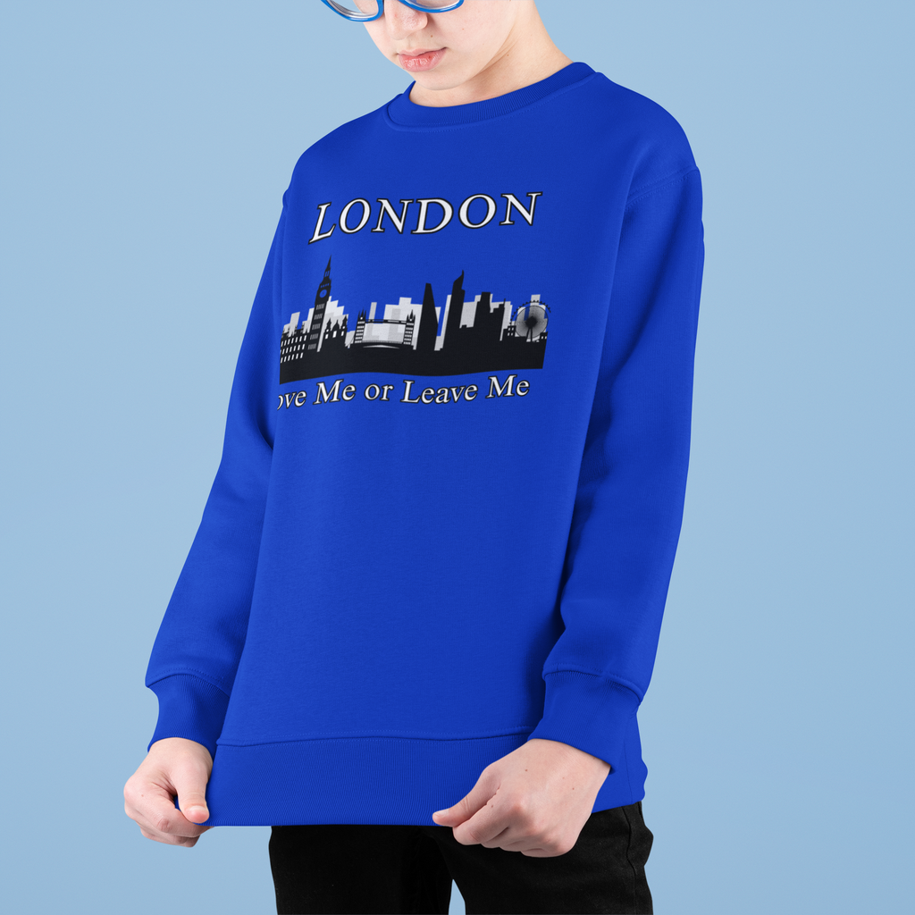 London Skyline Sweatshirt - Love Me or Leave Me, Unisex Cozy Top, City Lover Gift, Travel Souvenir, Cool Casual Wear