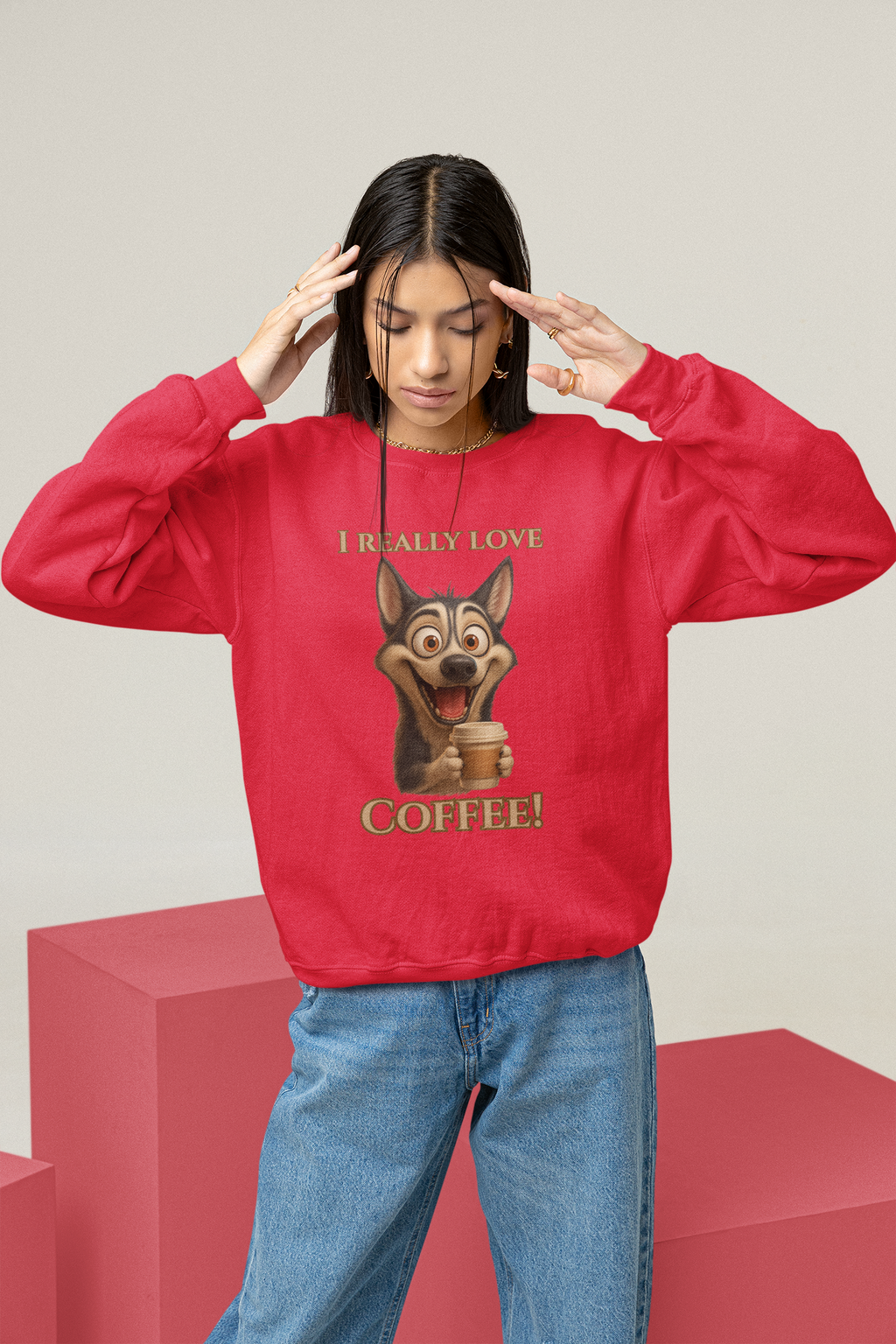 Funny Dog Coffee Sweatshirt