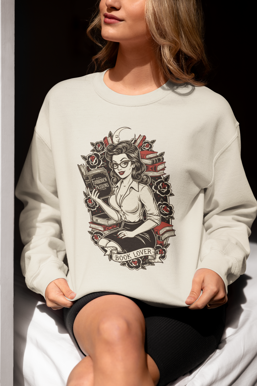 Book Lover Crewneck Sweatshirt - Cozy Literary Apparel