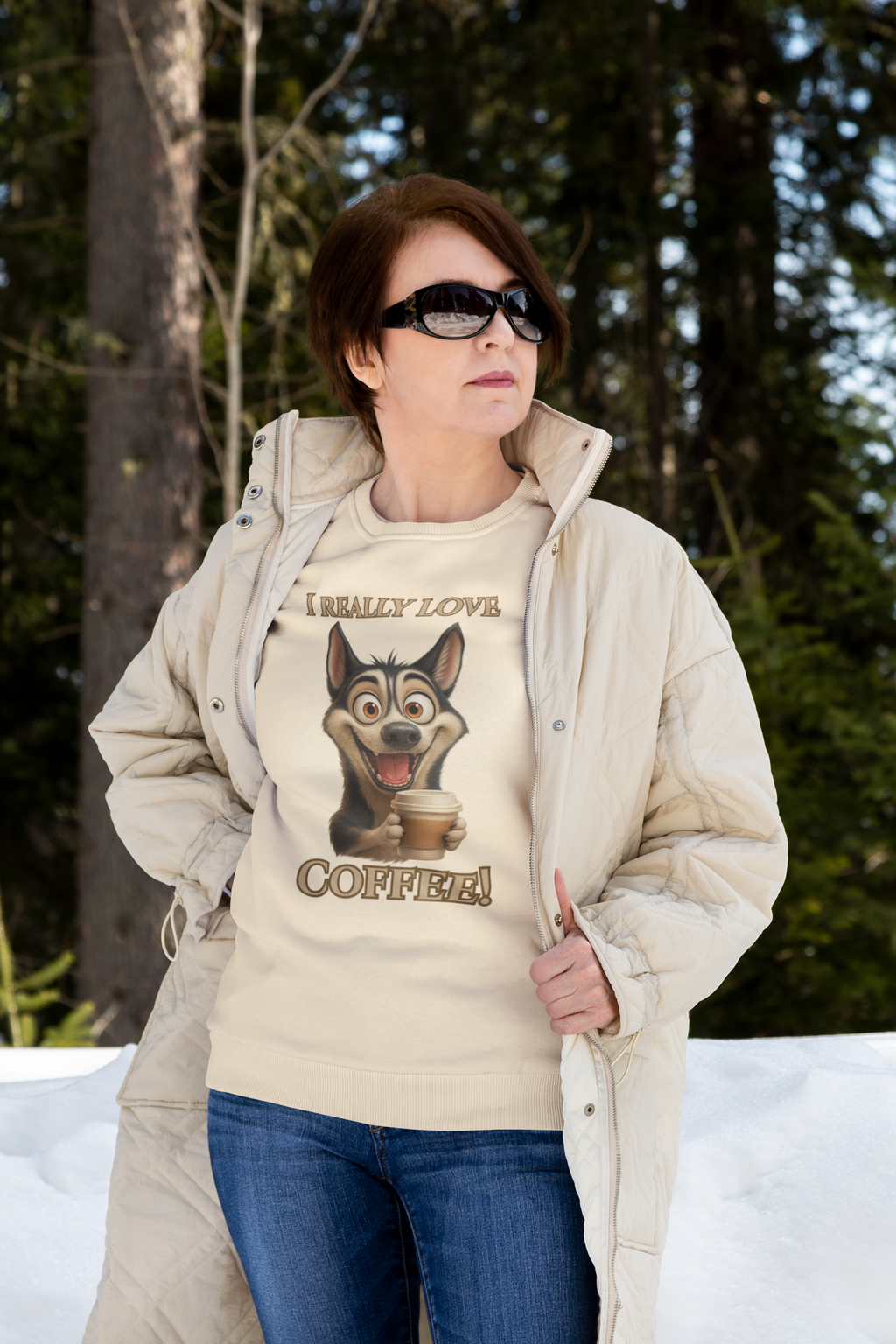 Funny Dog Coffee Sweatshirt