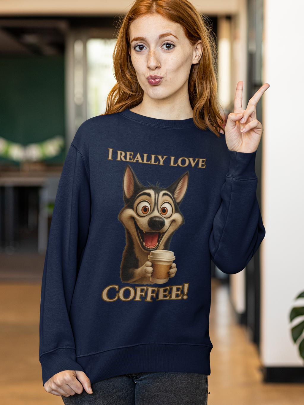 Funny Dog Coffee Sweatshirt
