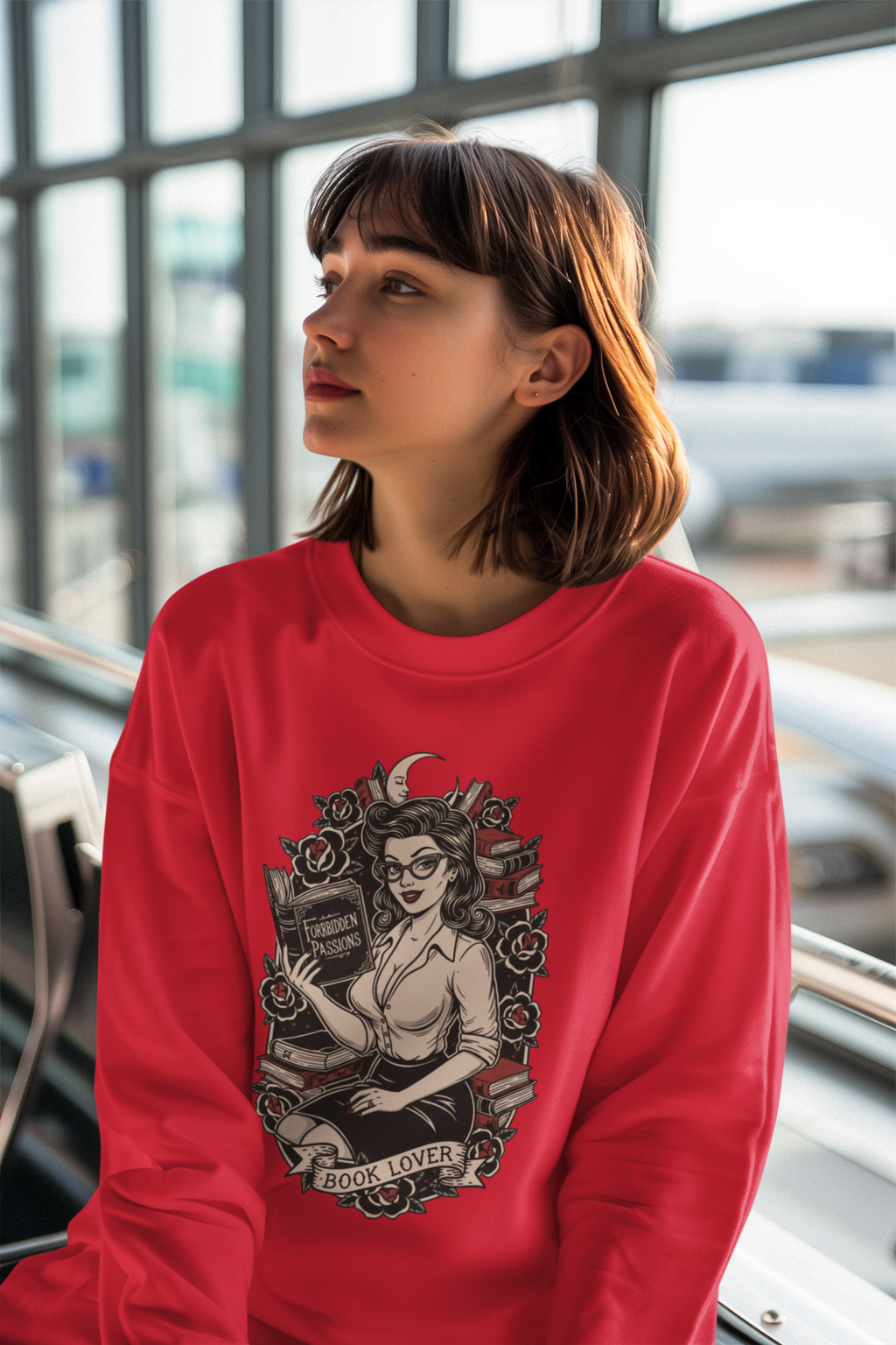 Book Lover Crewneck Sweatshirt - Cozy Literary Apparel