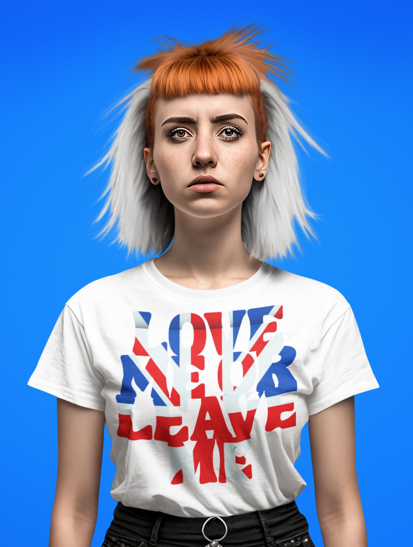 Union Jack Love Me or Leave Me Unisex Tee | Casual Graphic T-Shirt, Gift for Friends, Summer Wear, Festival Outfit, Statement Tee