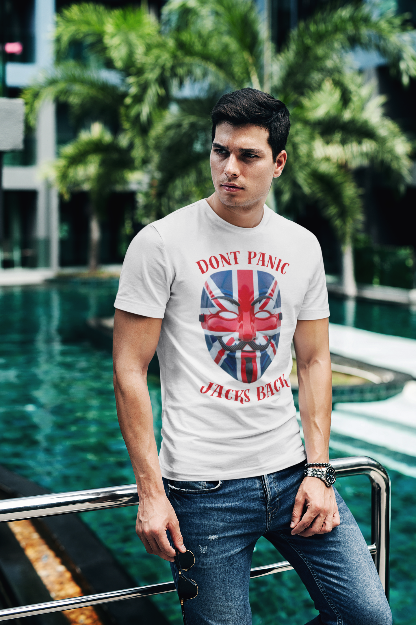 Union Jack Themed Tee: Don't Panic, Jacks Back, British Pride Shirt, Unisex Graphic Tee, Casual Wear, Gift for England Fans