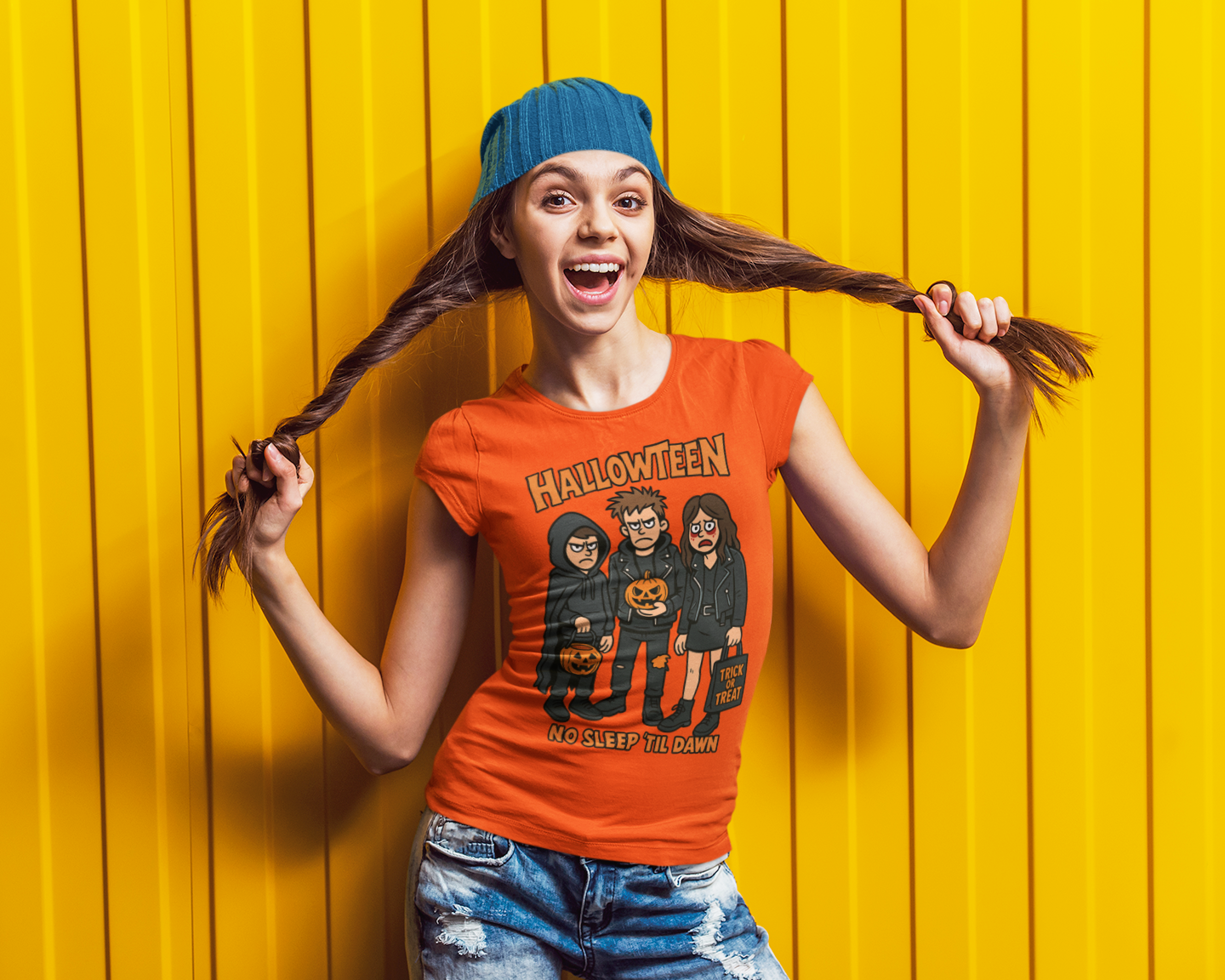 Halloween Themed Unisex Heavy Cotton Tee - Spooky Graphic Shirt, Trick or Treat, Party Wear, Gift for Halloween Lovers