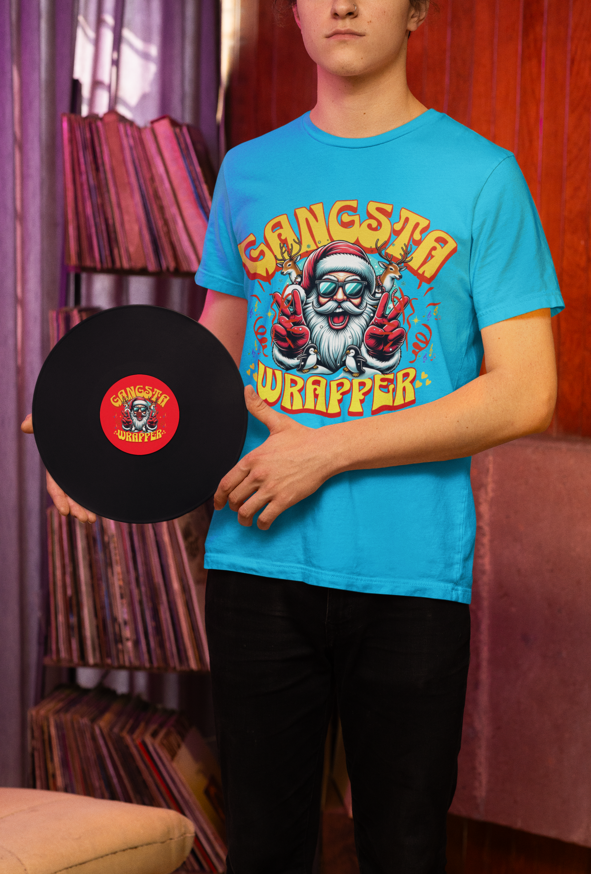 Gangsta Wrapper Tee for Holiday Cheer