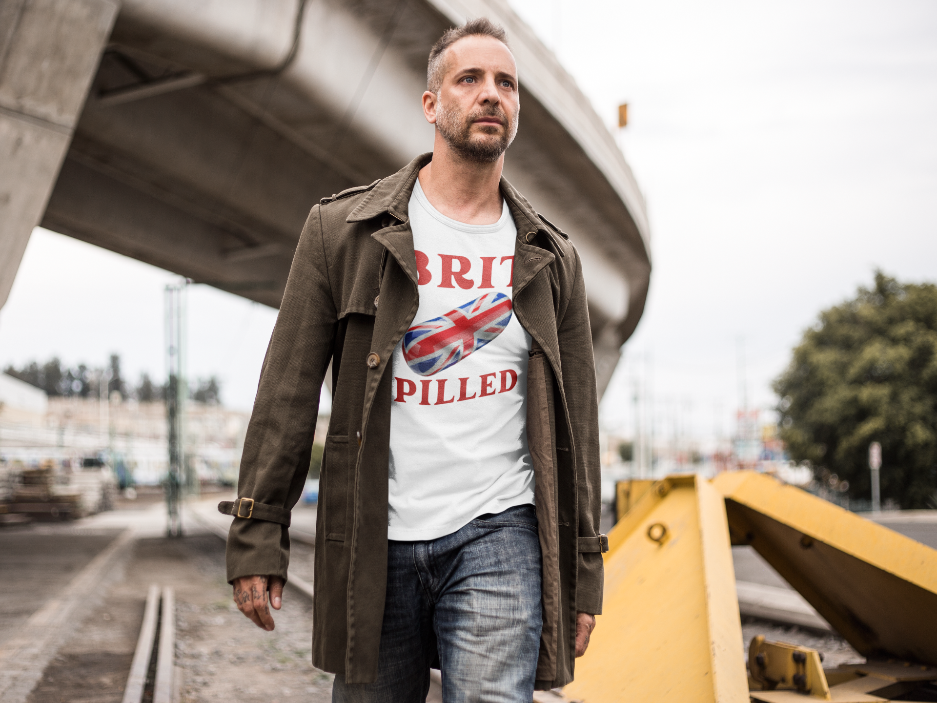 Brit-Pilled Unisex Short Sleeve Tee - Fun Graphic Top for Casual Wear, Gift for Trendsetters, Unique British Style, Cool Everyday [...]