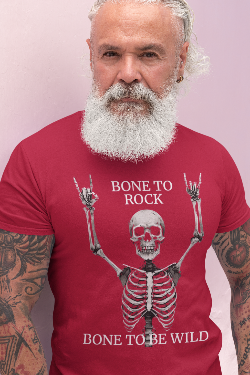 Bone to Rock T-Shirt - Unisex Skull Graphic Tee, Halloween Costume, Music Lover Gift, Fun Party Wear, Casual Outfit