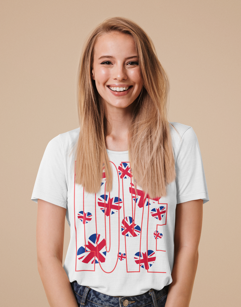 Love of Britain  Unisex Tee  , Casual Outings, British Pride, Gifts, Love UK