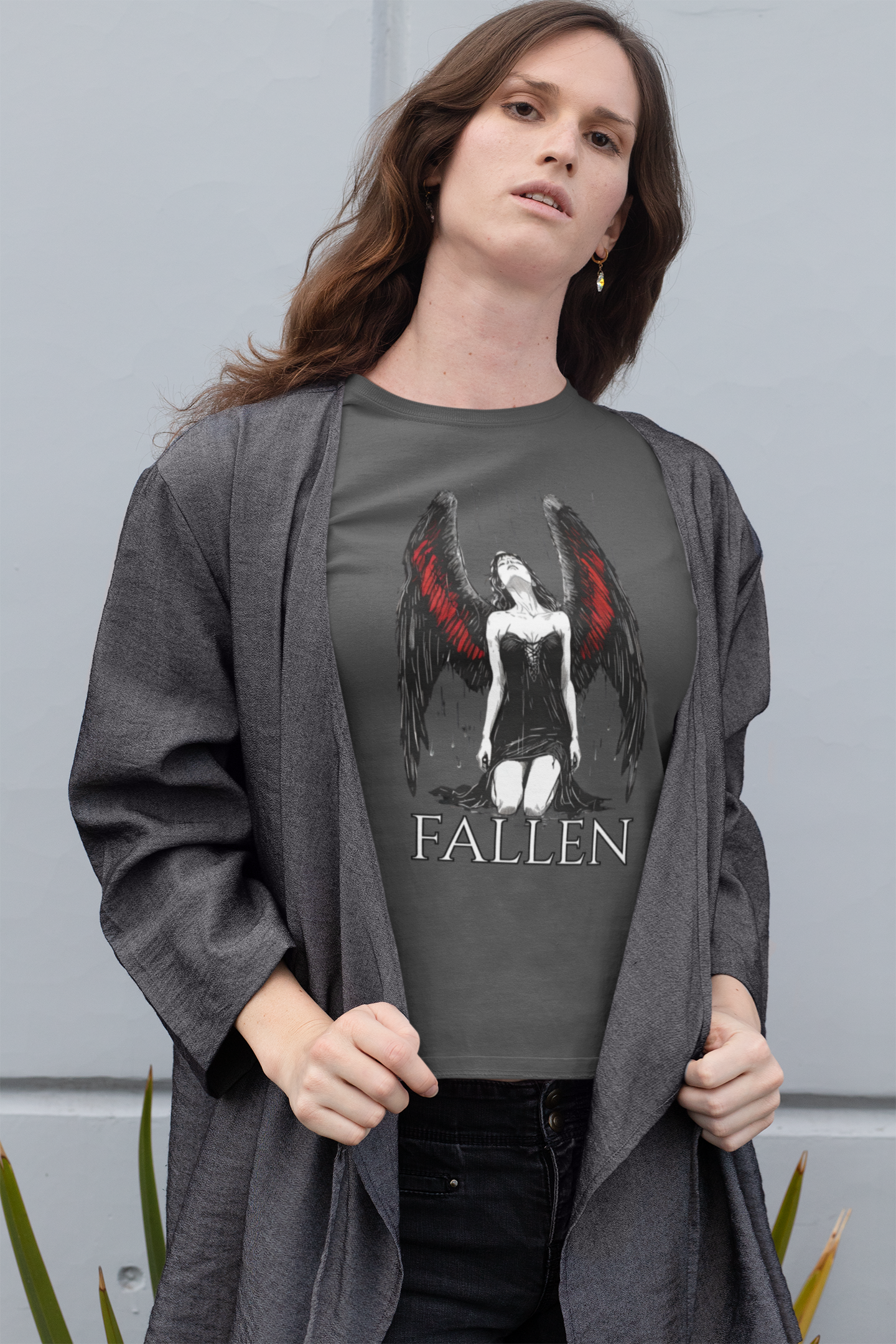 Fallen Angel Graphic T-Shirt, Unisex Tee for Gothic Style Lovers, Perfect for Halloween, Gift Idea for Dark Aesthetic Fans, Casual [...]