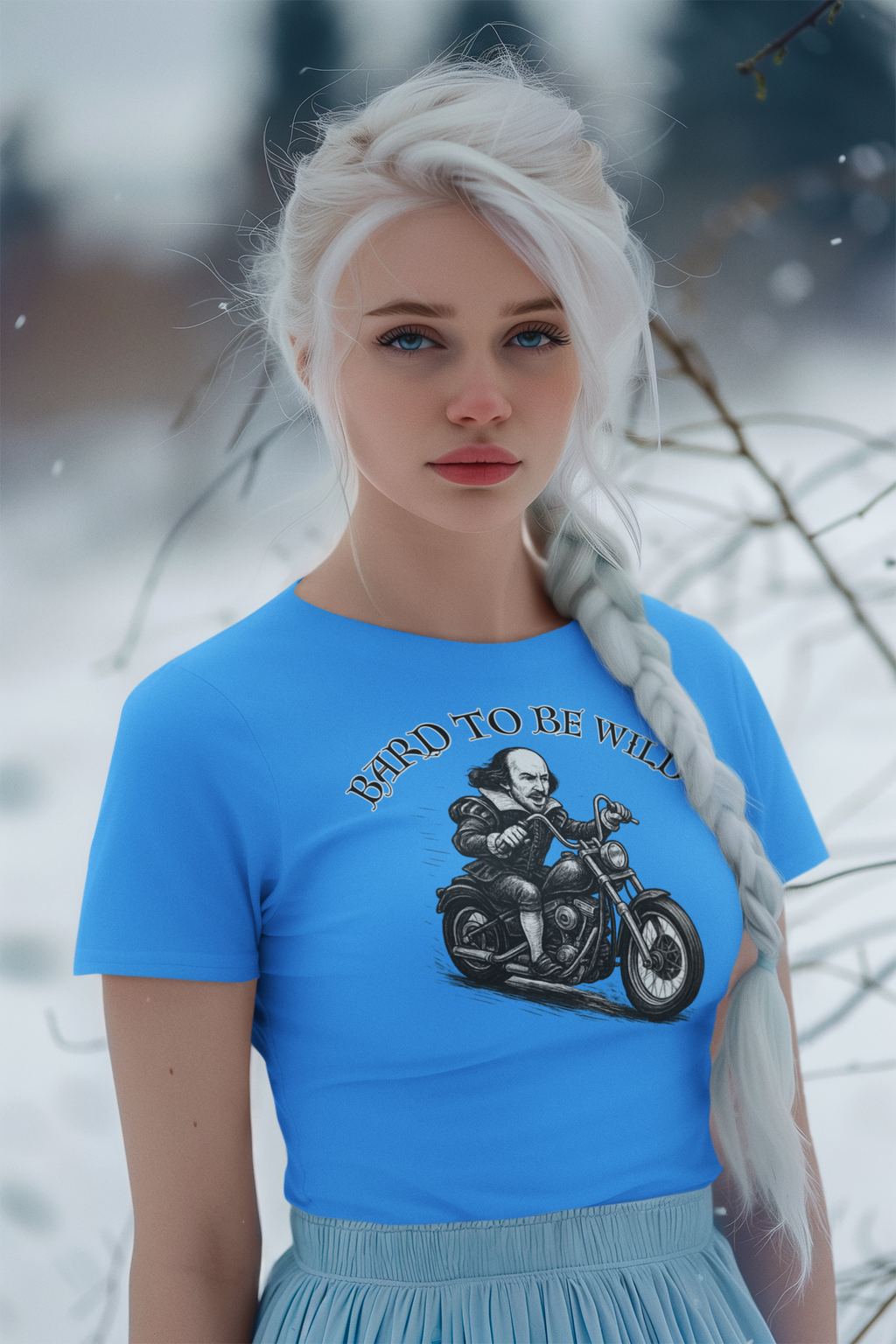 Bard to Be Wild Unisex Heavy Cotton Tee, Funny Motorcycle Shirt, Biker Tee, Gift for Dad, Casual Wear