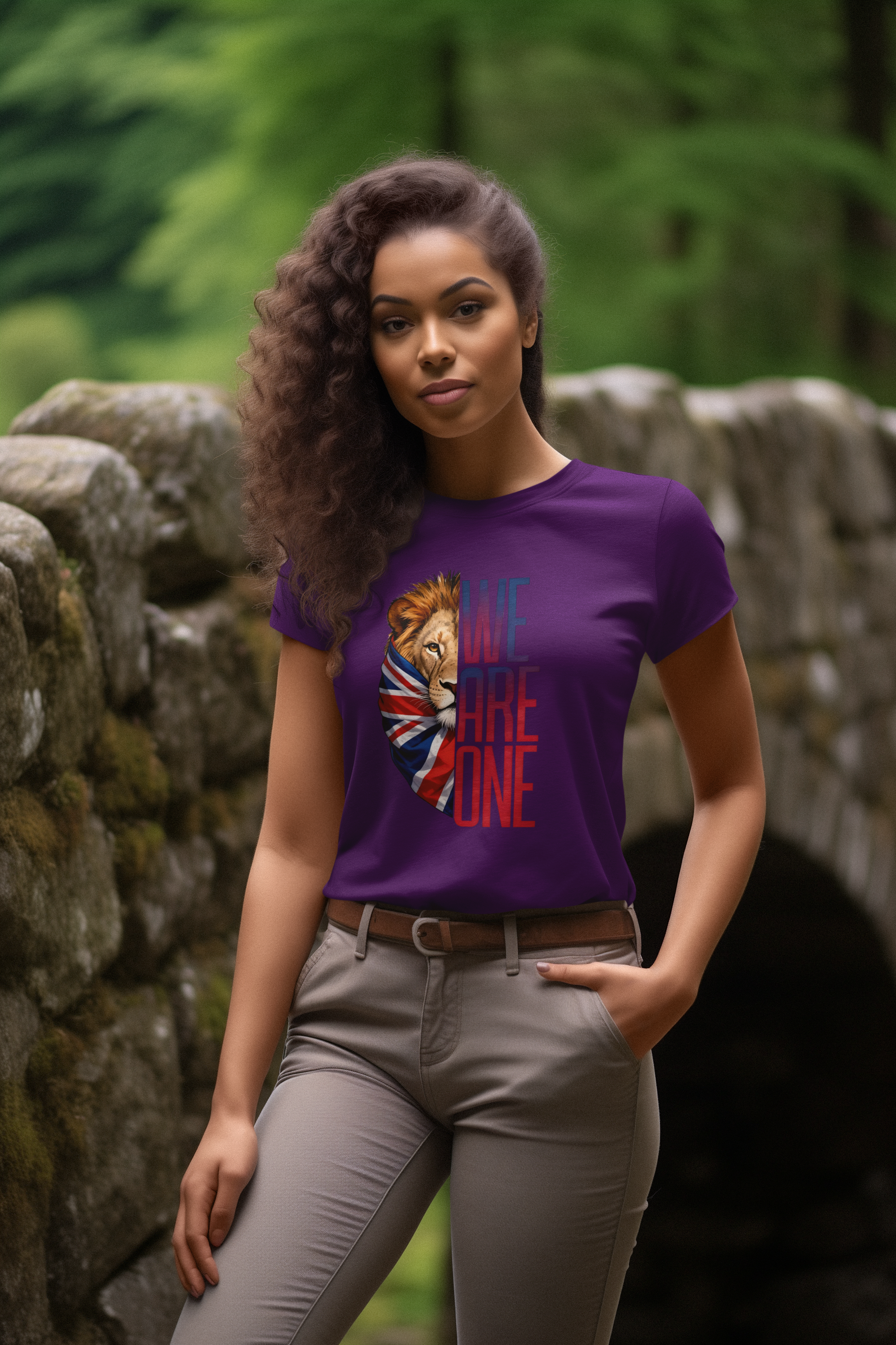 Unity Lion Graphic Tee, Unisex Cotton T-Shirt, Great for Team Spirit, Unity Celebrations, Casual Wear, Gifts for Friends