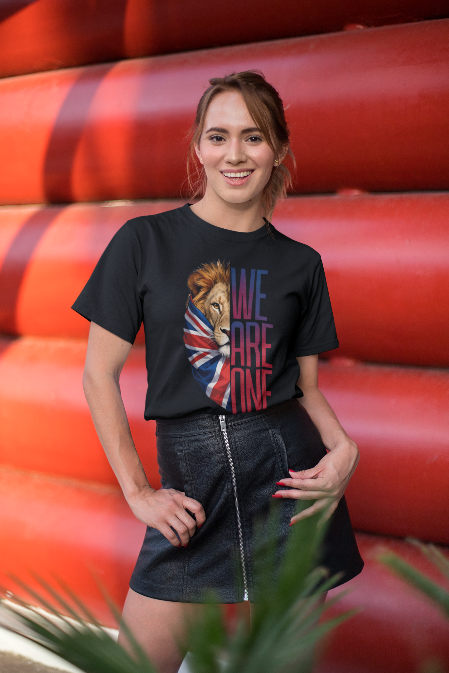 Unity Lion Graphic Tee, Unisex Cotton T-Shirt, Great for Team Spirit, Unity Celebrations, Casual Wear, Gifts for Friends
