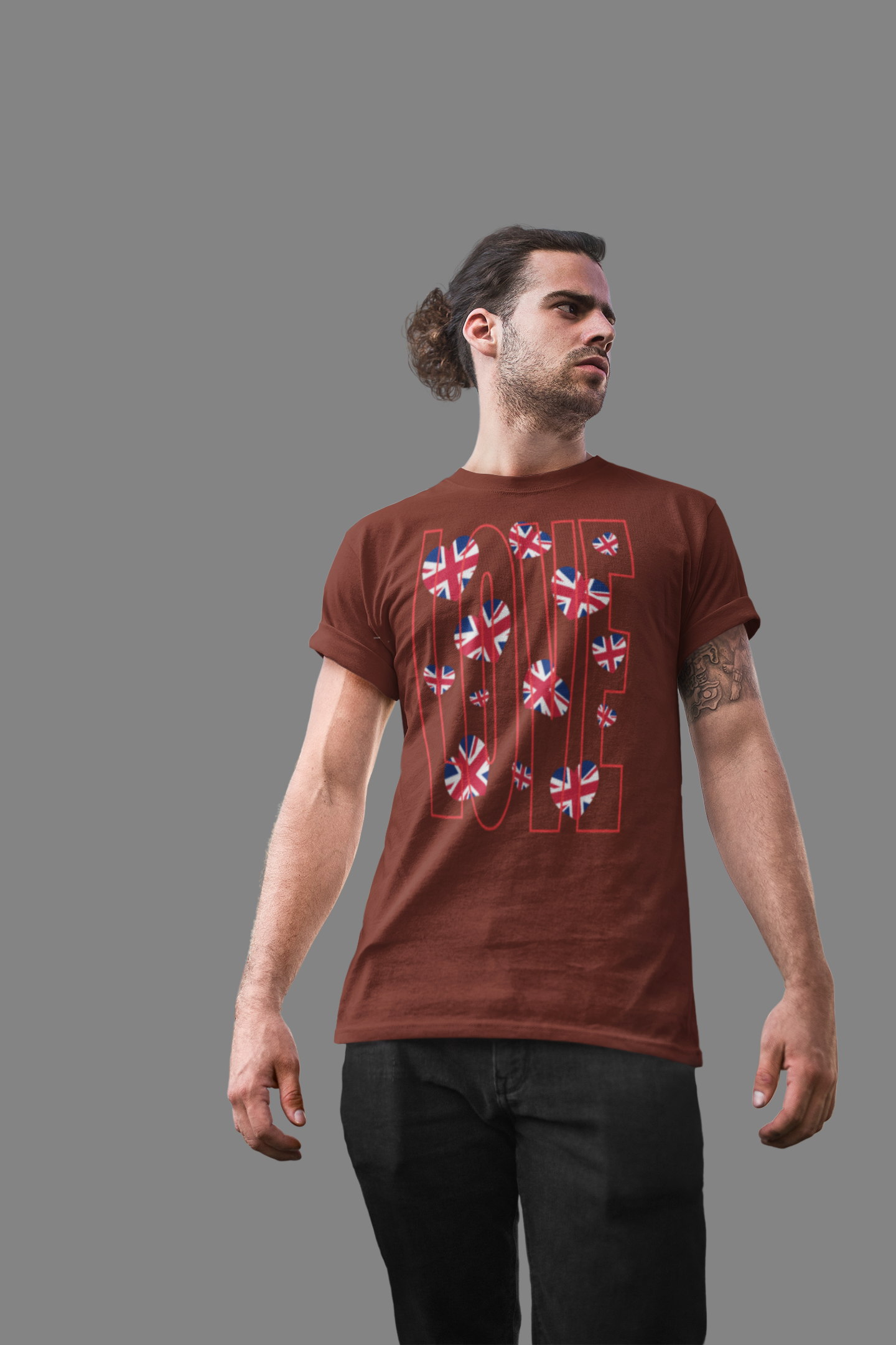 Love of Britain  Unisex Tee  , Casual Outings, British Pride, Gifts, Love UK