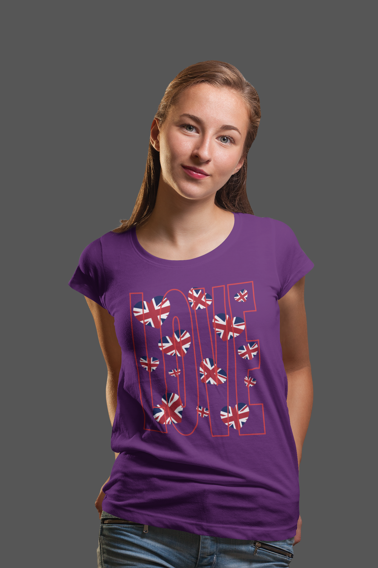 Love of Britain  Unisex Tee  , Casual Outings, British Pride, Gifts, Love UK