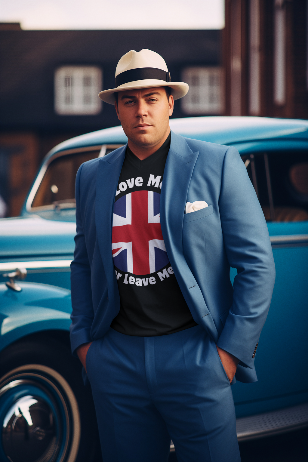 British Flag V-Neck Tee, Unisex T-Shirt, Heritage Apparel,, Summer Gear, Casual Wear