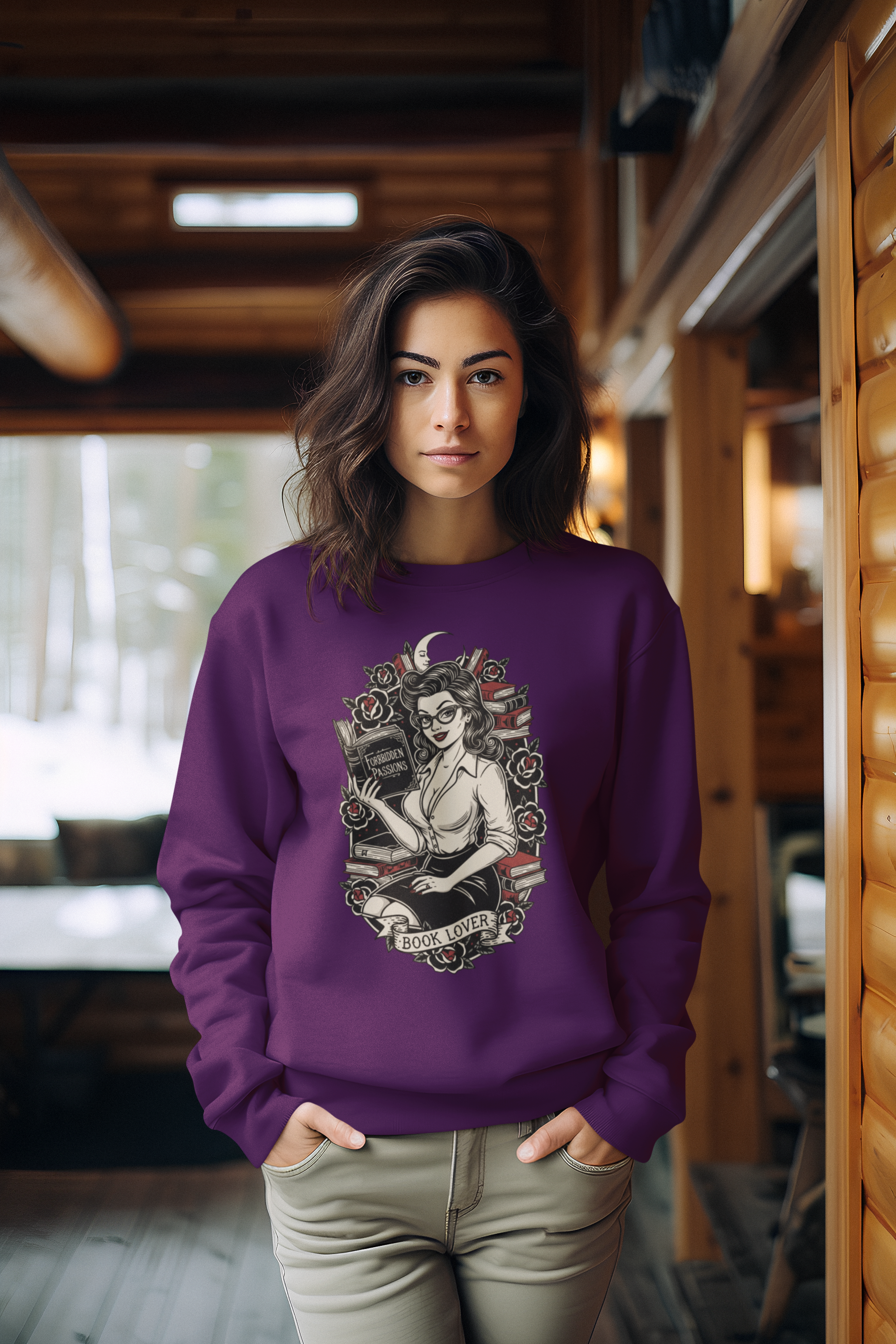 Book Lover Crewneck Sweatshirt - Cozy Literary Apparel